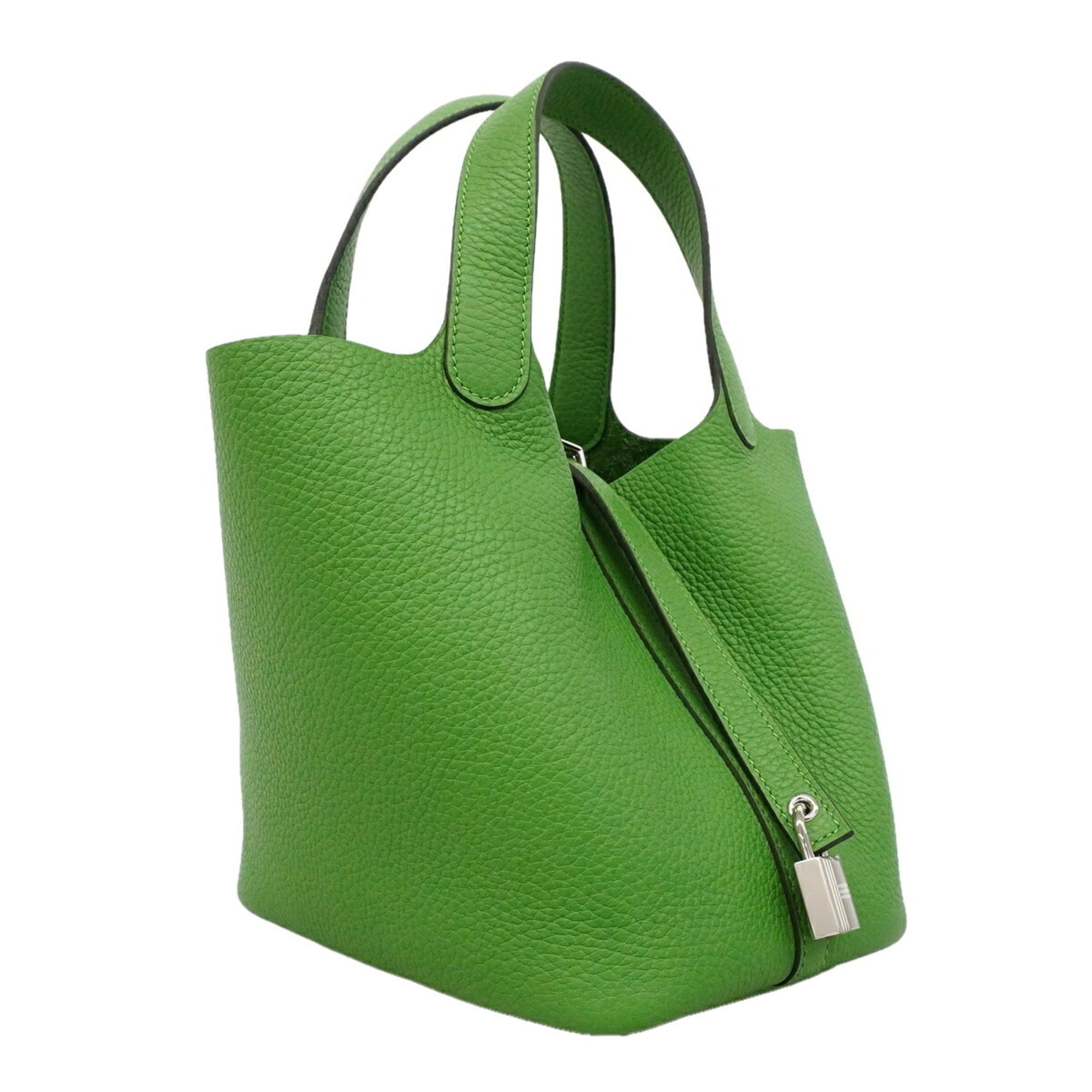 Hermes Taurillon Clemence Leather Handbag (Pre-Owned)