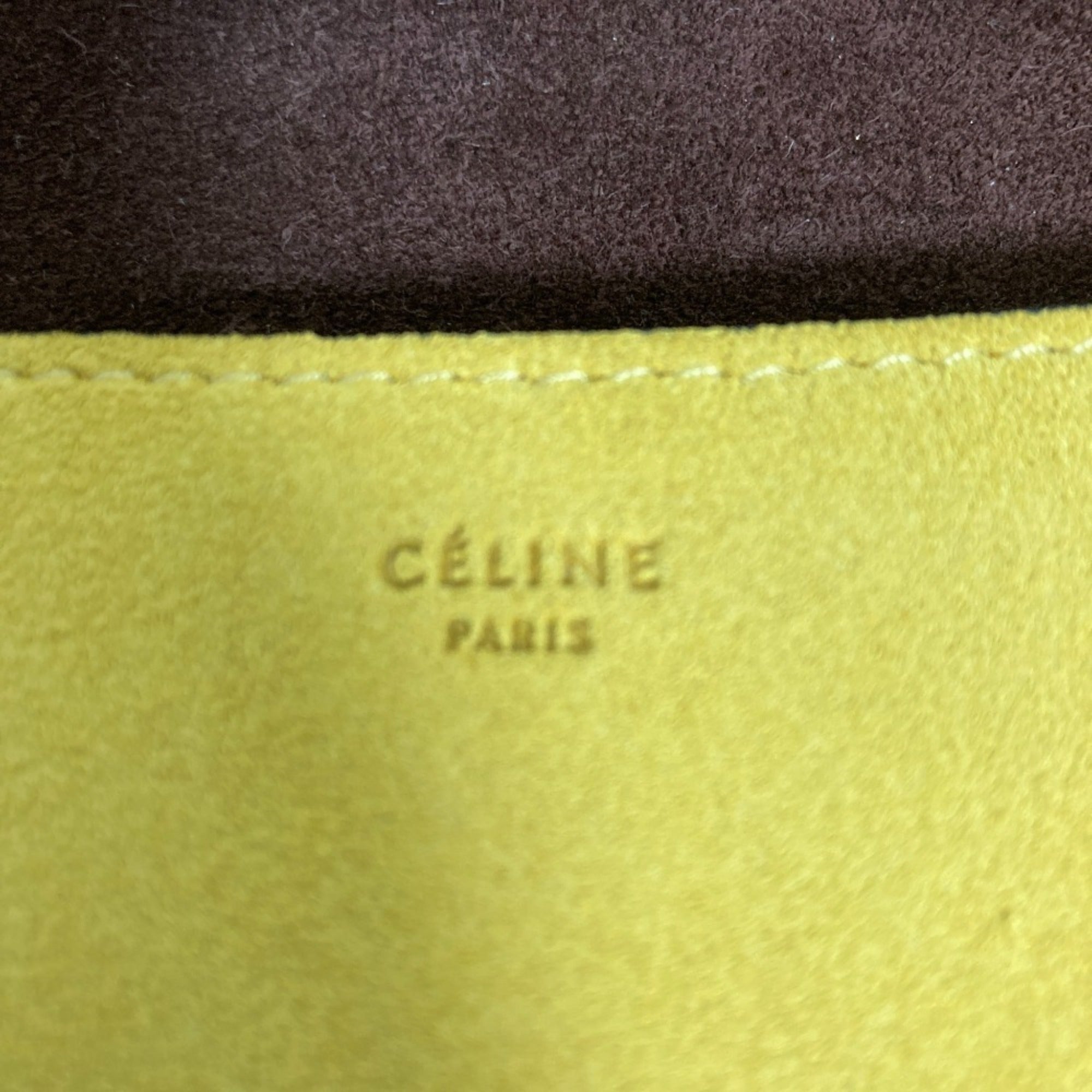 Celine Gray Yellow Shoulder Bag (Pre-Owned)