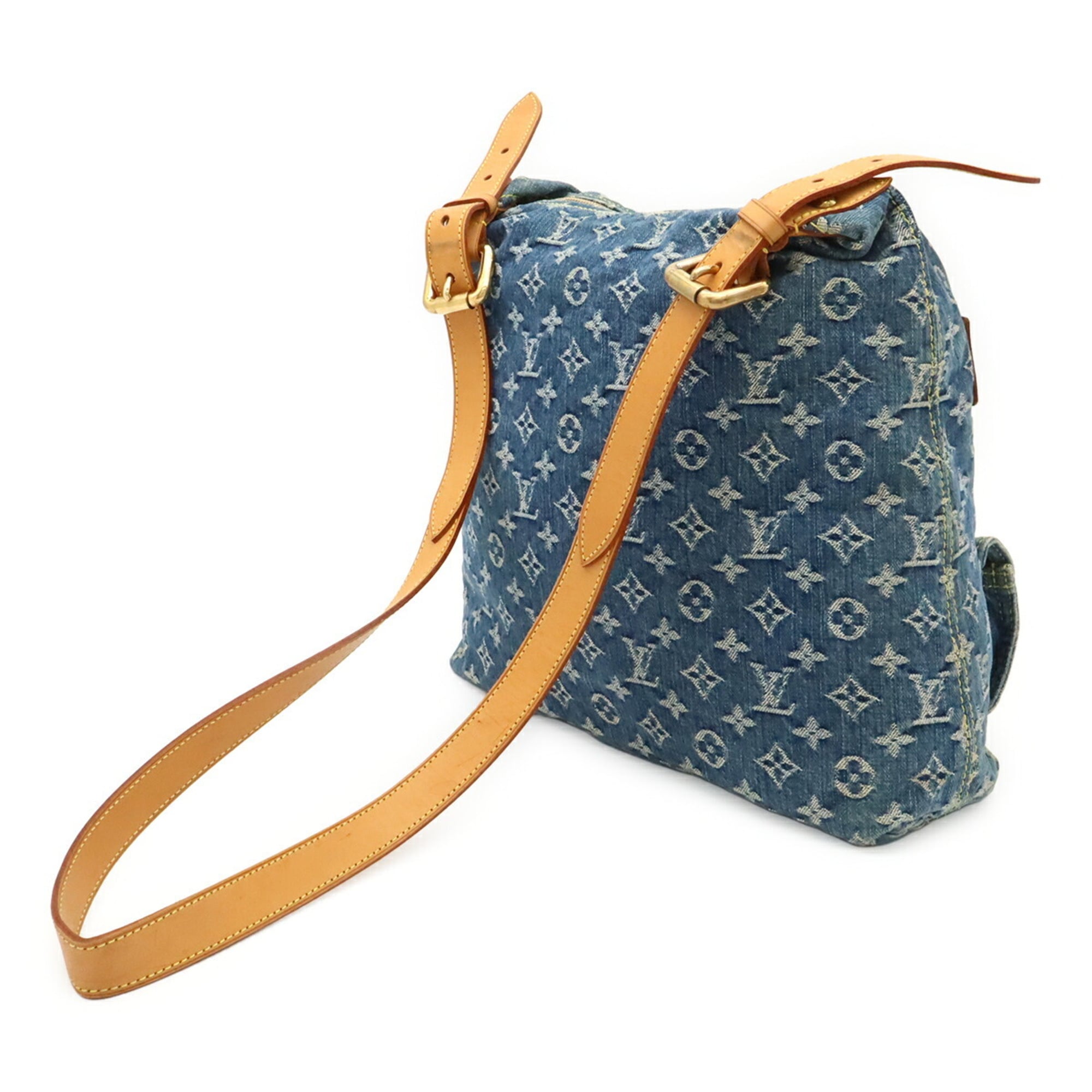 Louis Vuitton Blue Monogram Monogram Denim Shoulder Bag (Pre-Owned)