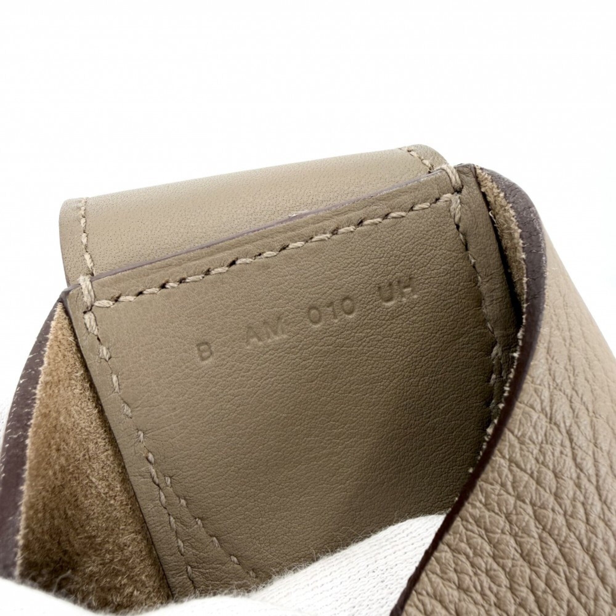 Hermes Etoupe Gray Togo Leather Swift Leather Shoulder Bag (Pre-Owned)