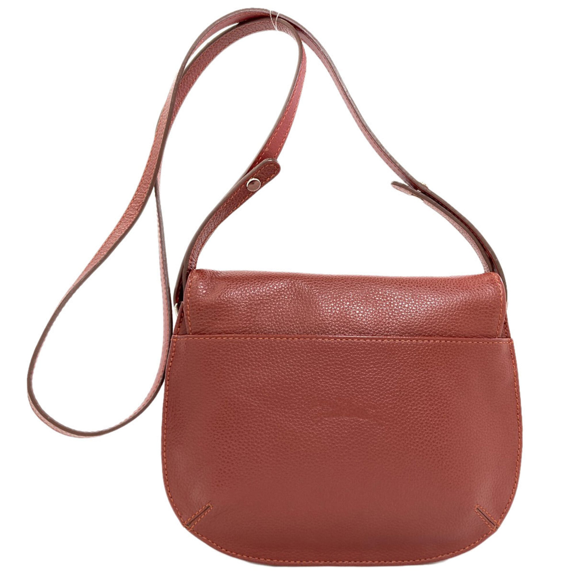 Longchamp Brown Leather Shoulder Bag (Pre-Owned)