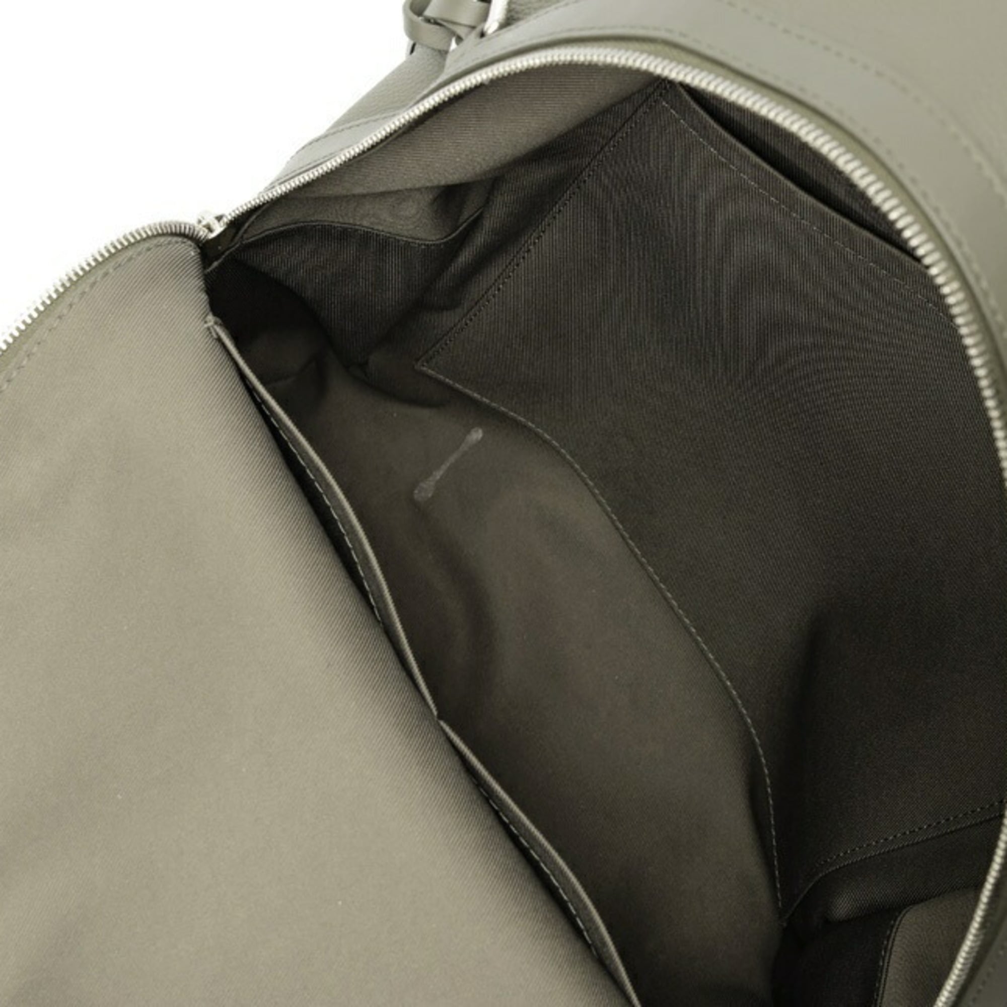 Louis Vuitton Khaki Leather Backpack (Pre-Owned)