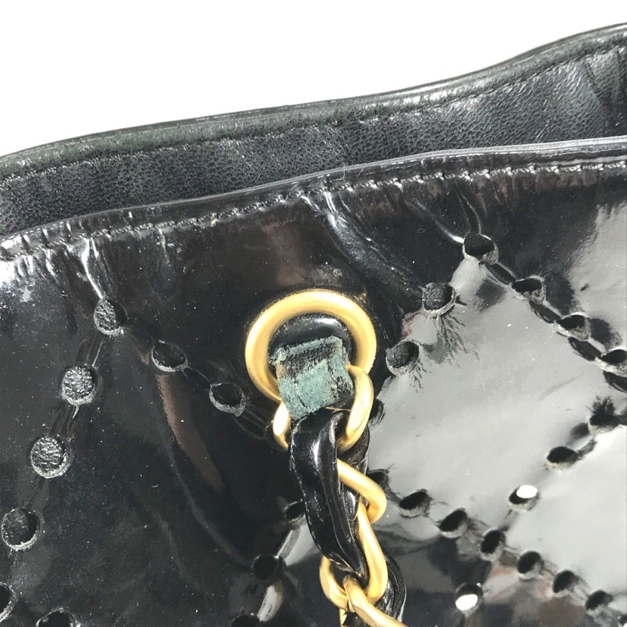 Chanel Black Leather Shoulder Bag Tote Bag (Pre-Owned)