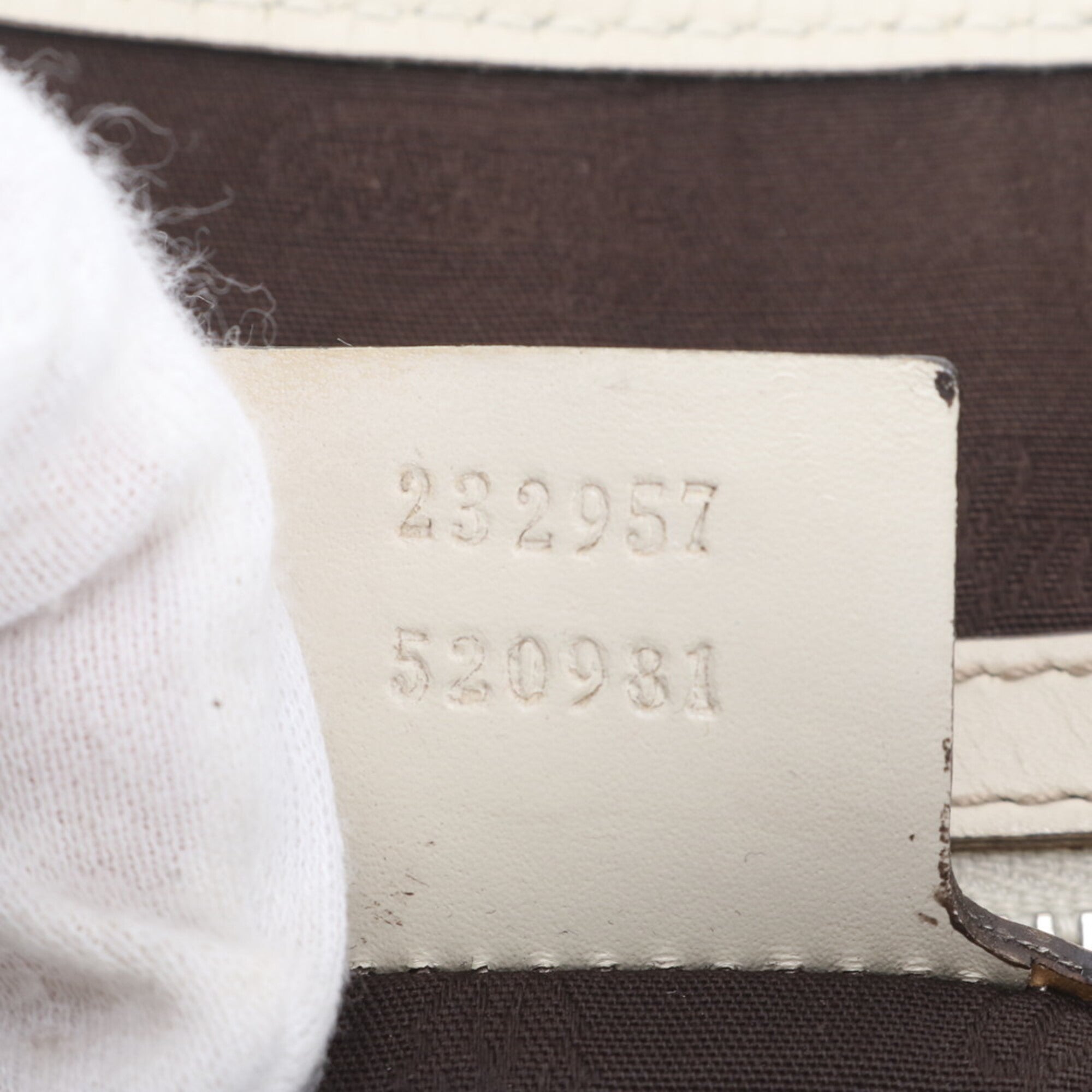 Gucci Gg Canvas Brown White Gg Canvas Leather Handbag Tote Bag (Pre-Owned)