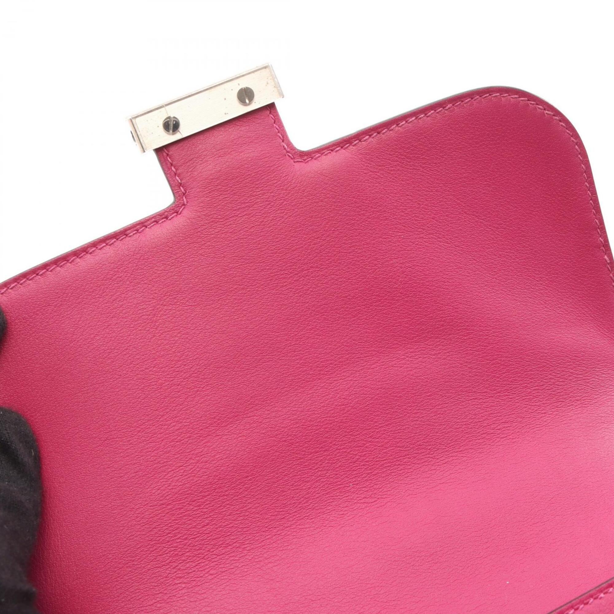 Hermes Pink Rose Purple Swift Leather Shoulder Bag (Pre-Owned)