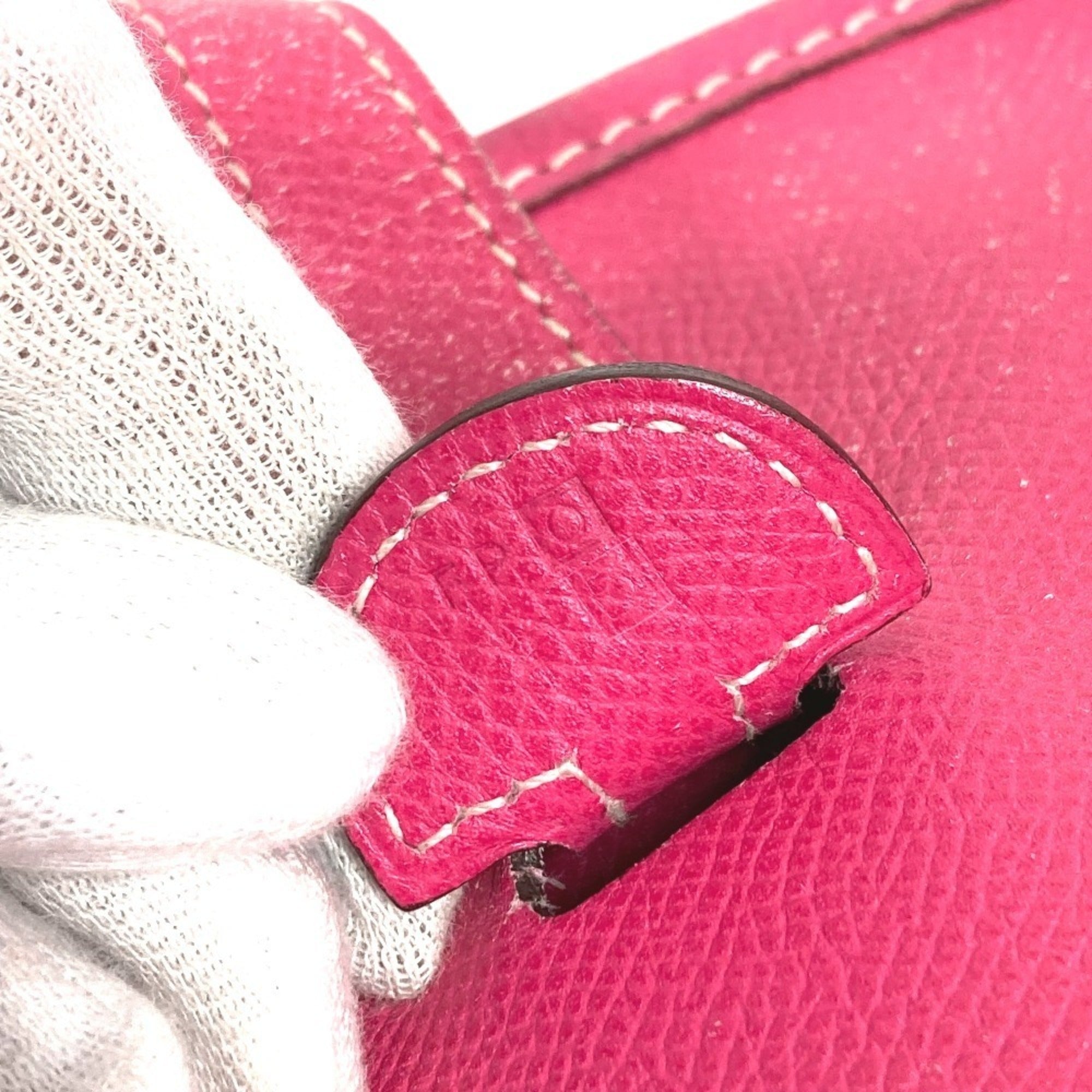Hermes Pink Rose Tyrien Epsom Leather Shoulder Bag (Pre-Owned)