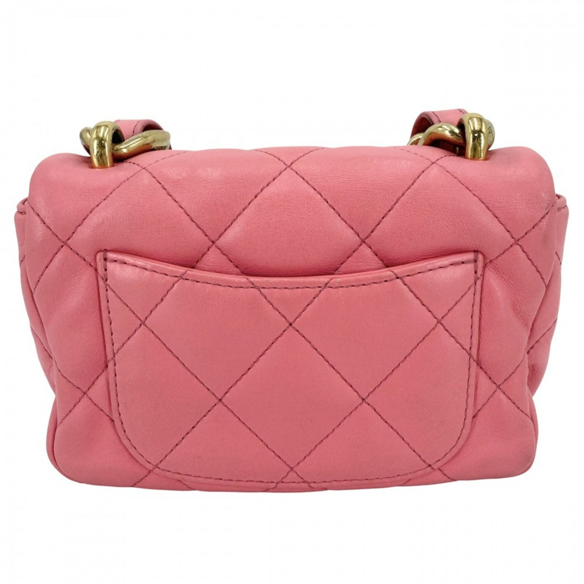 Chanel Pink Leather Shoulder Bag (Pre-Owned)