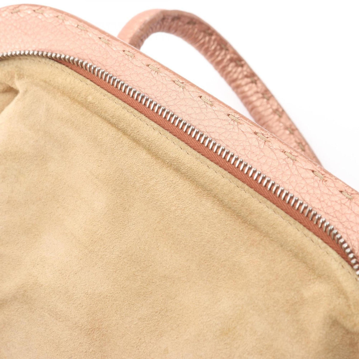 Fendi Gold Leather Handbag (Pre-Owned)