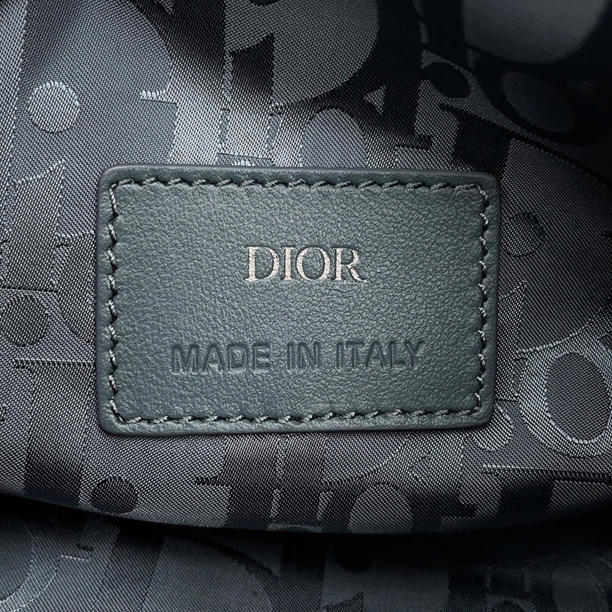 Christian Dior Gray Leather Sling Bag (Pre-Owned)