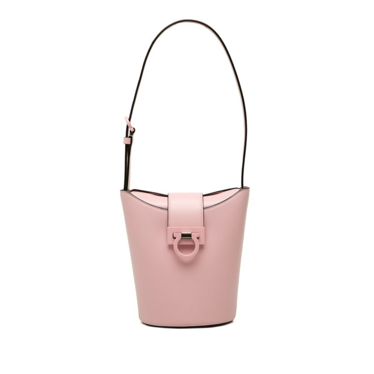 Salvatore Ferragamo Pink Leather Handbag Shoulder Bag (Pre-Owned)