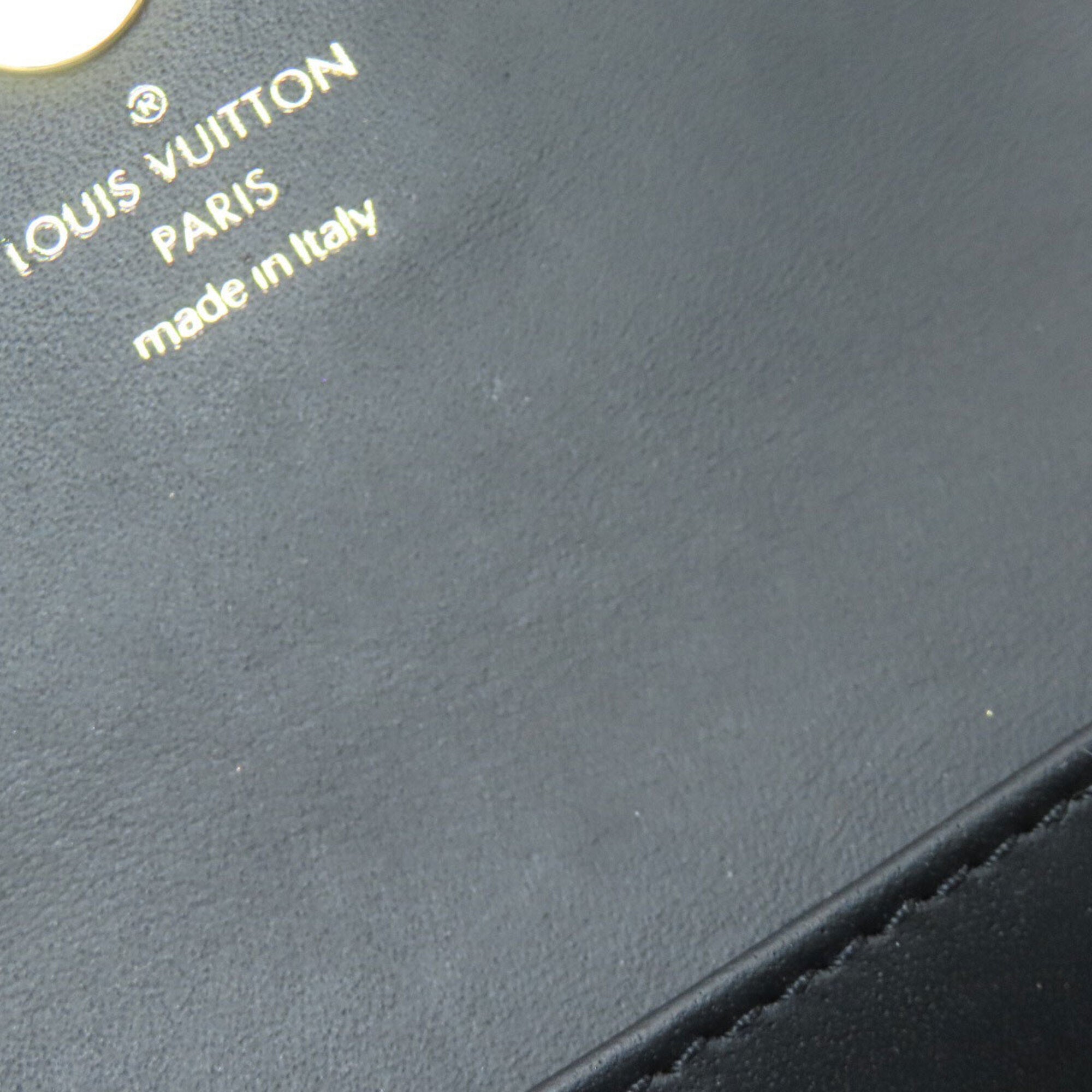 Louis Vuitton Noir Leather Coin Purse/Coin Case (Pre-Owned)