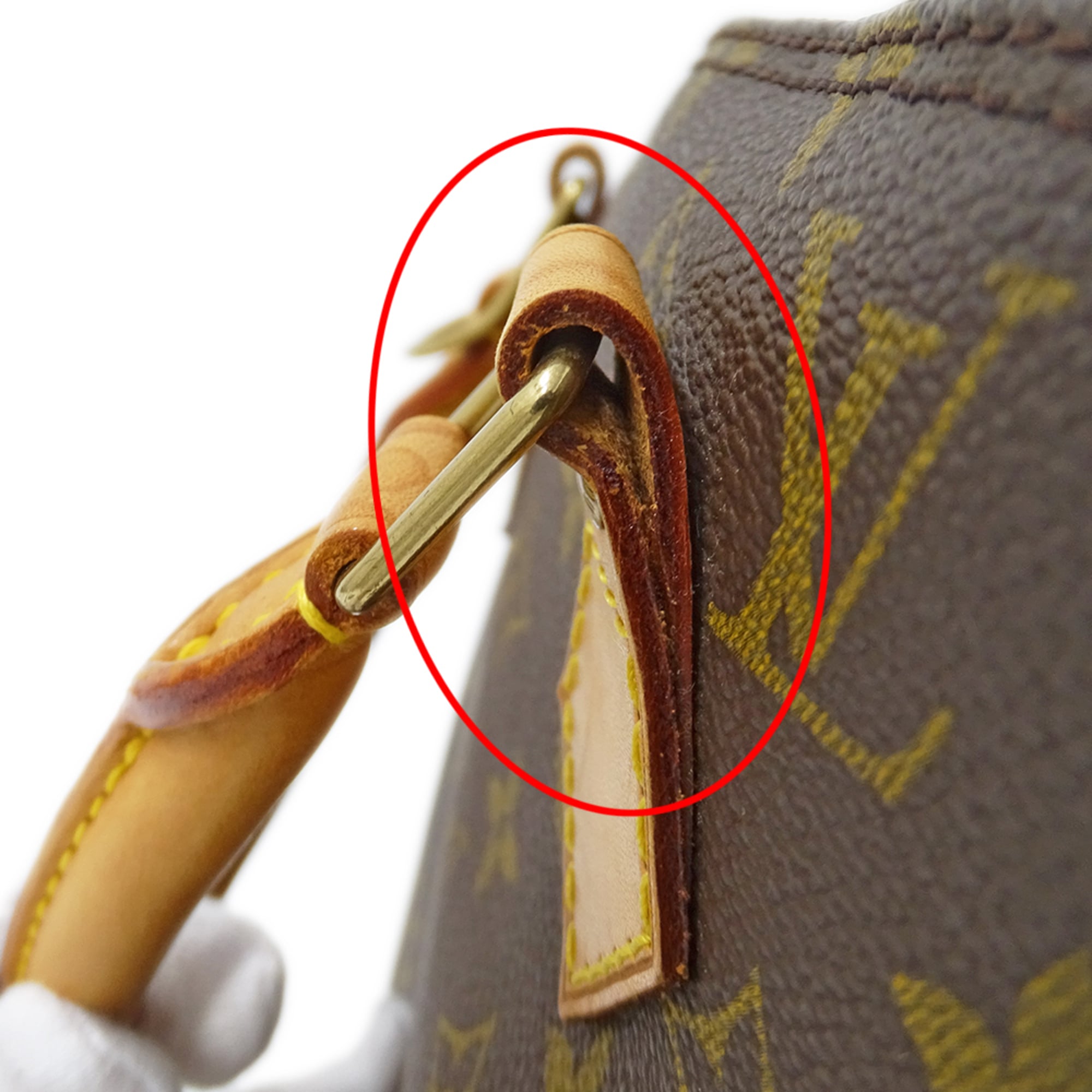 Louis Vuitton Brown Monogram Canvas Handbag (Pre-Owned)