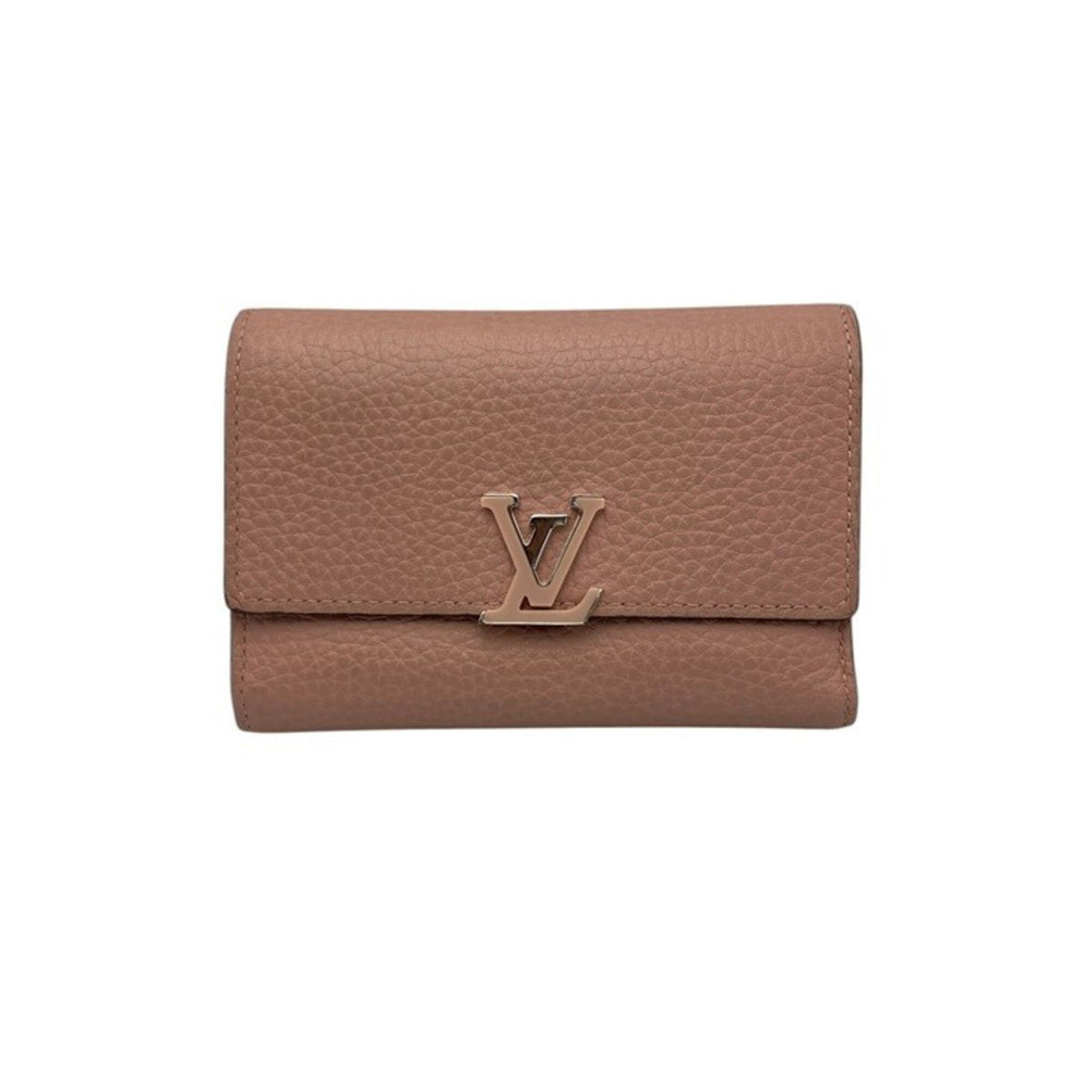 Louis Vuitton Magnolia Pink Leather Wallet (Tri-Fold) (Pre-Owned)
