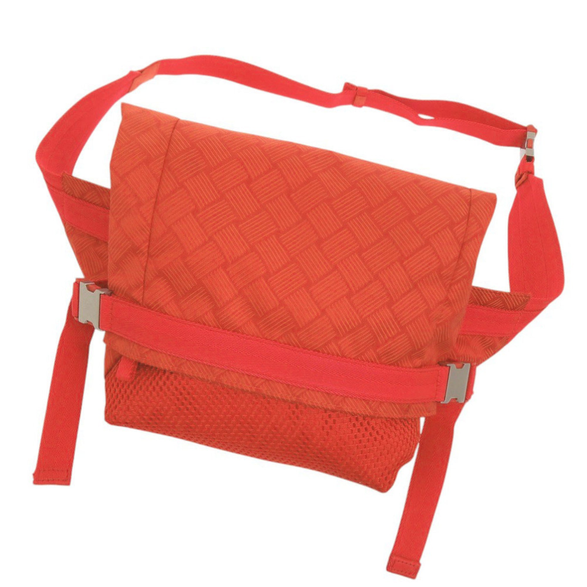 Bottega Veneta Orange Nylon Sling Bag (Pre-Owned)