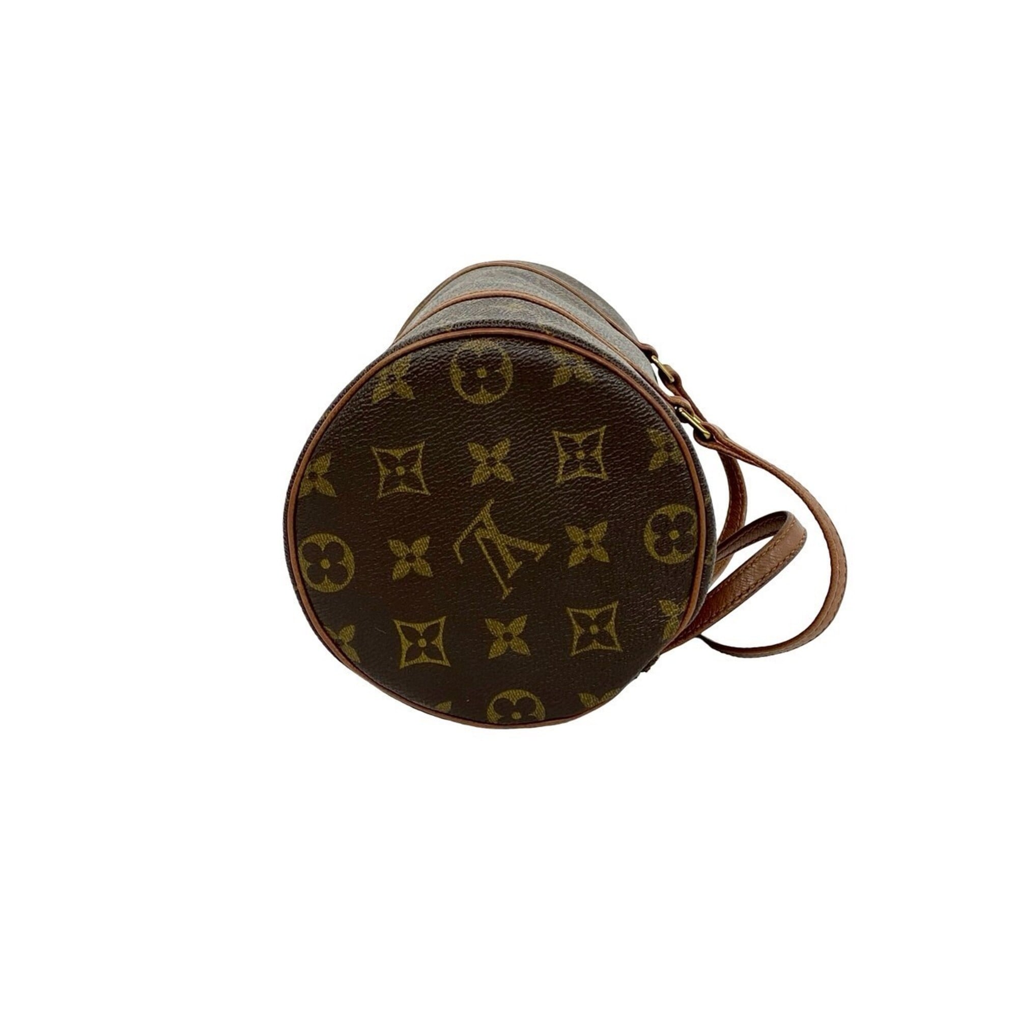 Louis Vuitton Brown Pvc Leather Boston Bag Handbag (Pre-Owned)