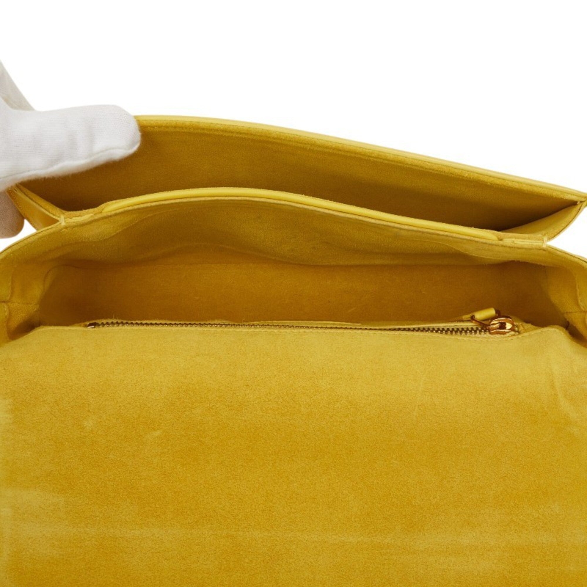 Saint Laurent Yellow Leather Shoulder Bag (Pre-Owned)