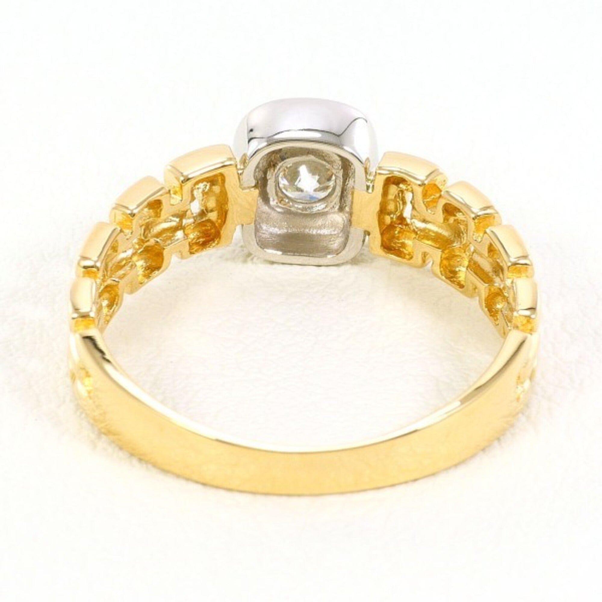 Unbranded Platinum Yellow Gold Yellow Gold (18K) Platinum 900 Band Ring (Pre-Owned)