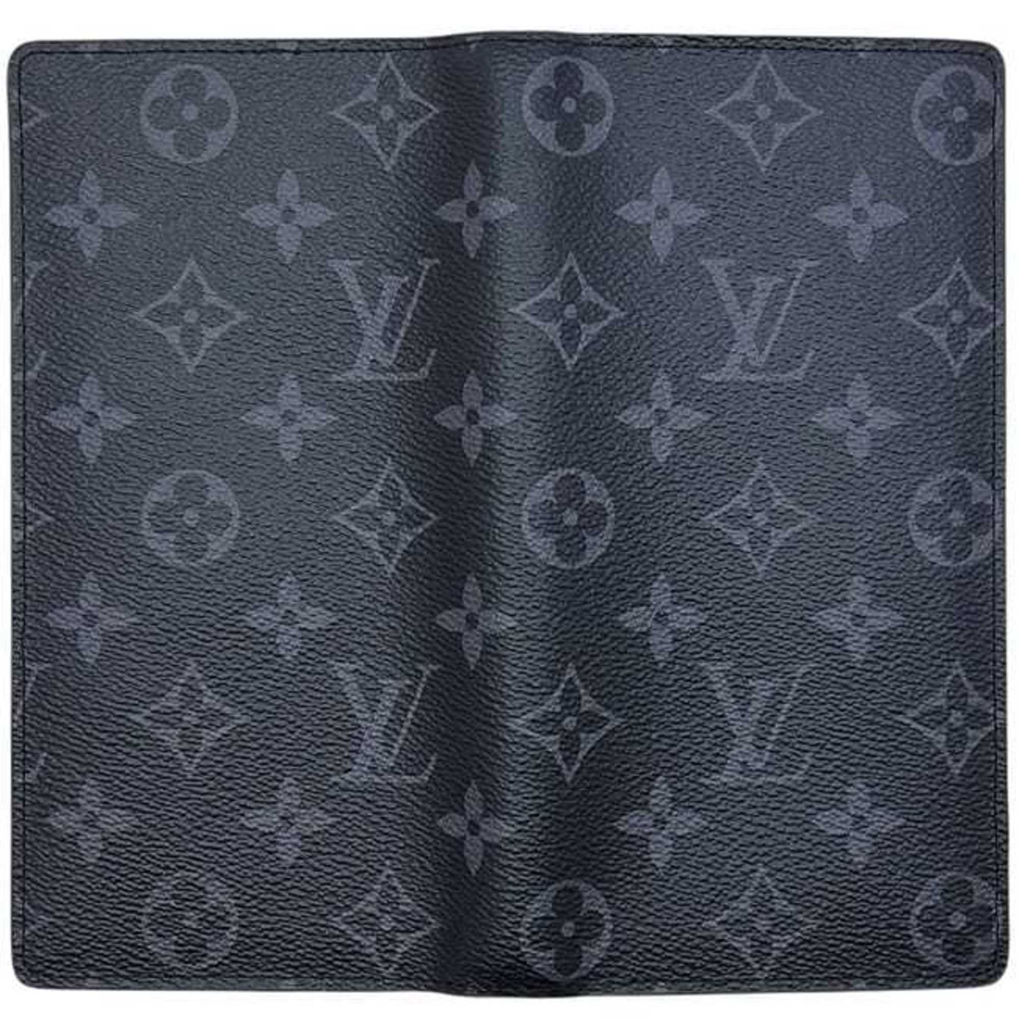 Louis Vuitton Black Monogram Eclipse Monogram Eclipse Long Wallet (Bi-Fold) (Pre-Owned)