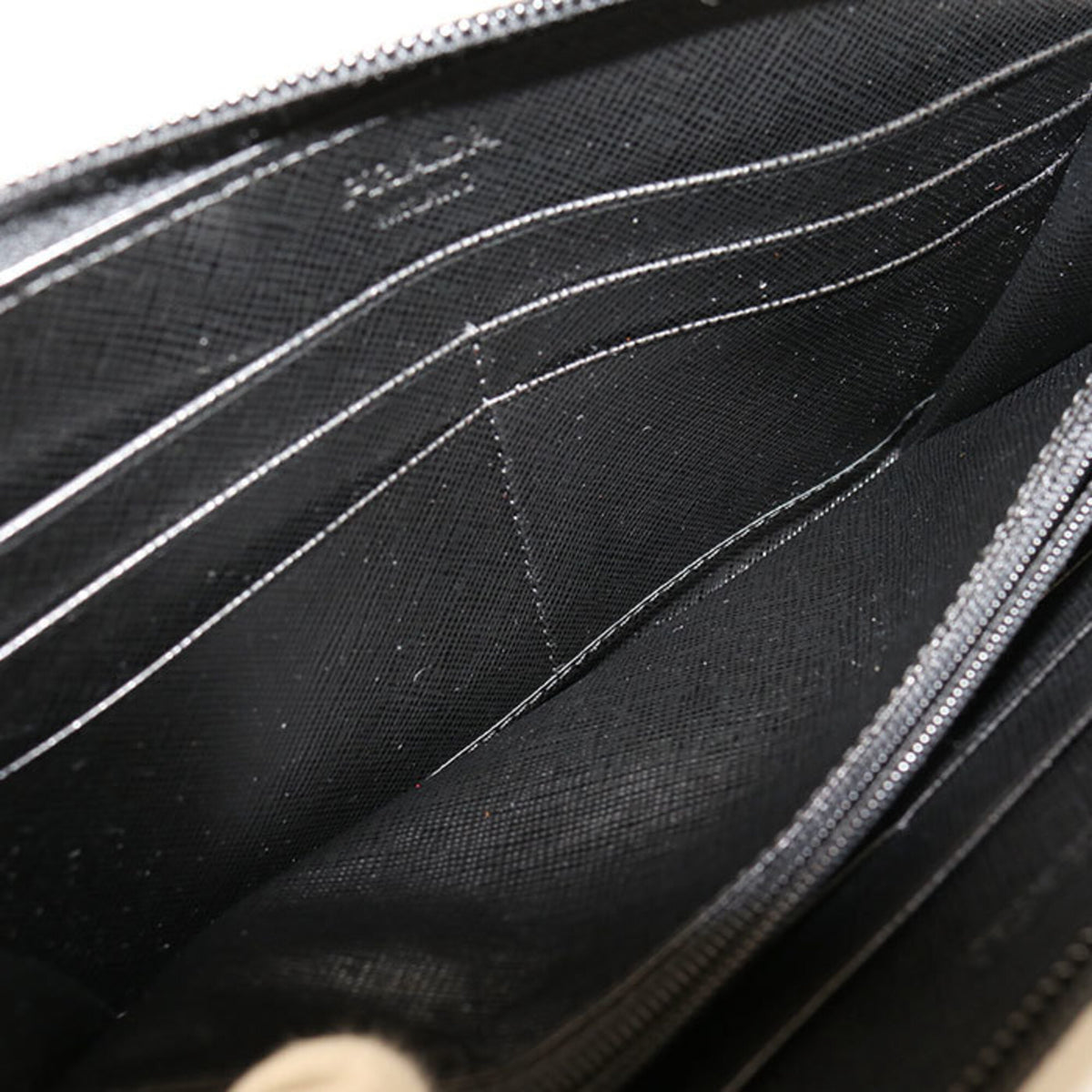 Prada Black Nylon Long Wallet (Bi-Fold) (Pre-Owned)