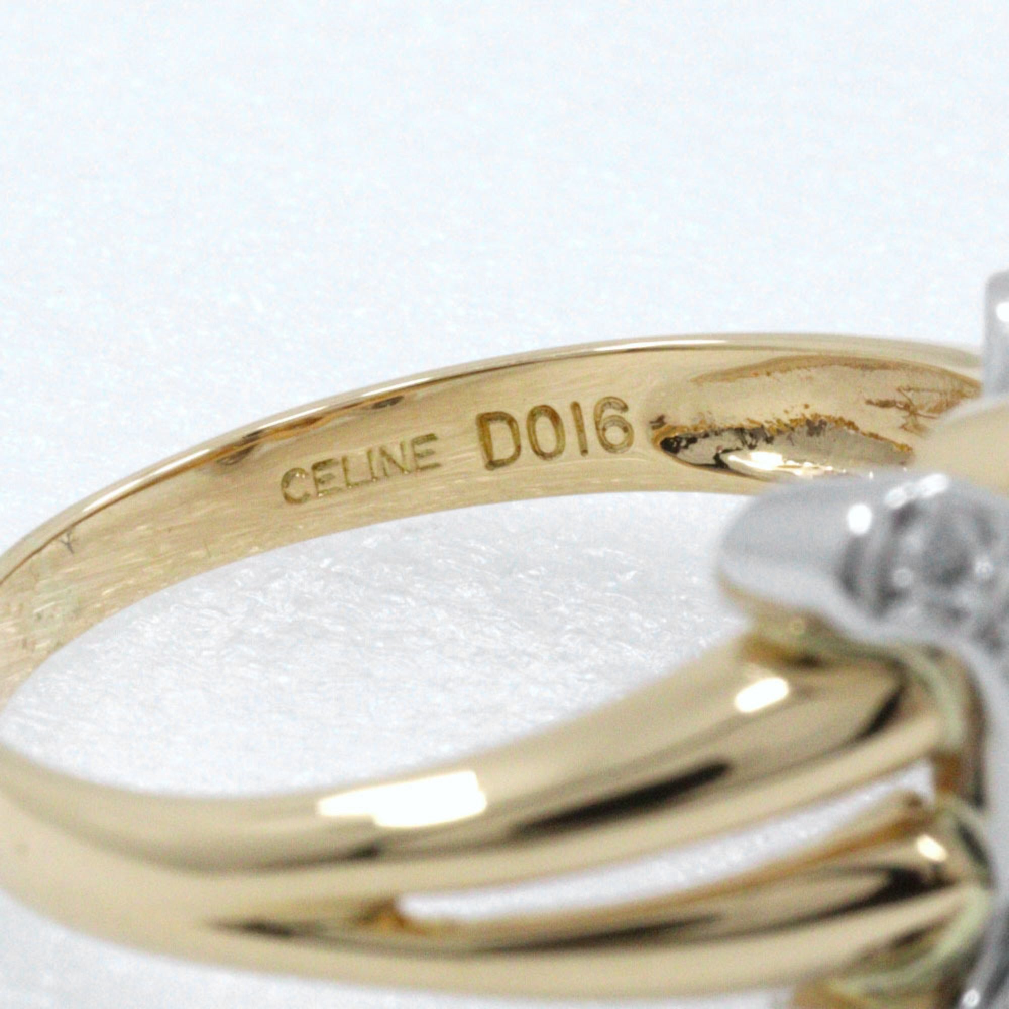 Celine Yellow Gold (18K) Platinum 900 Band Ring (Pre-Owned)