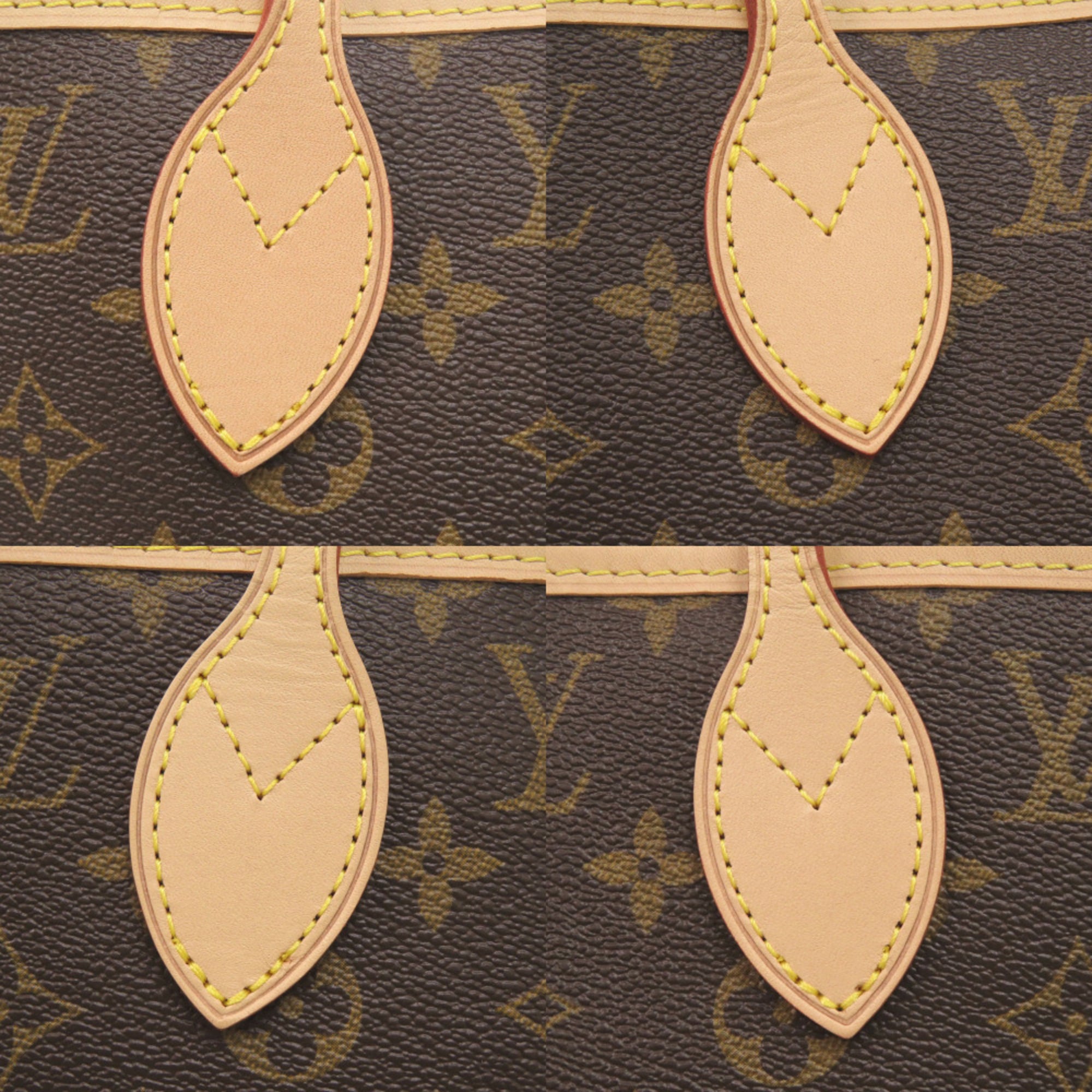 Louis Vuitton Brown Light Blue Monogram Monogram Handbag Tote Bag (Pre-Owned)