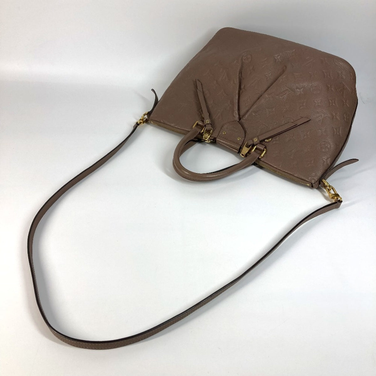 Louis Vuitton Monogram Empreinte Beige Monogram Empreinte Handbag Shoulder Bag (Pre-Owned)