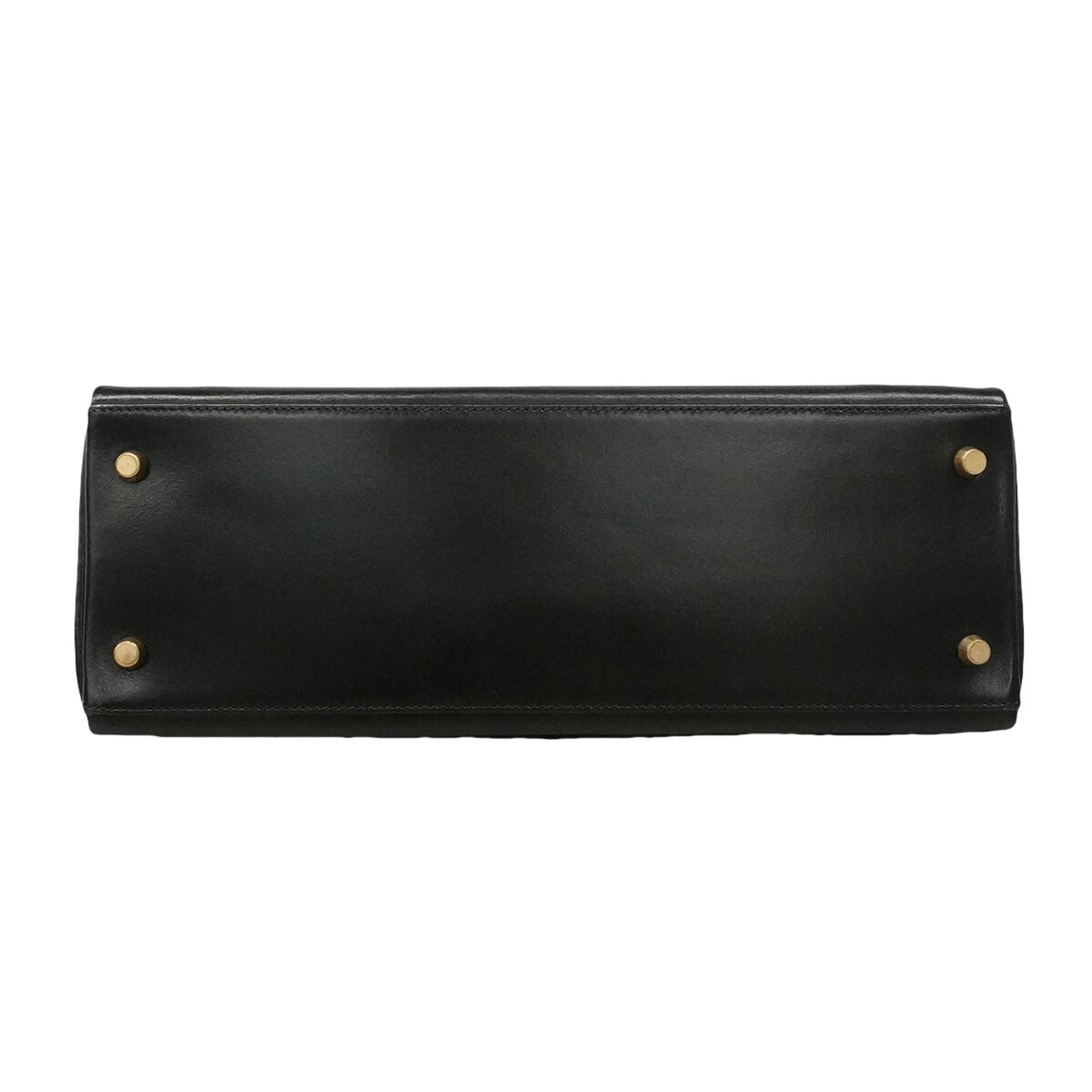Hermes Black Box Calf Leather Handbag (Pre-Owned)