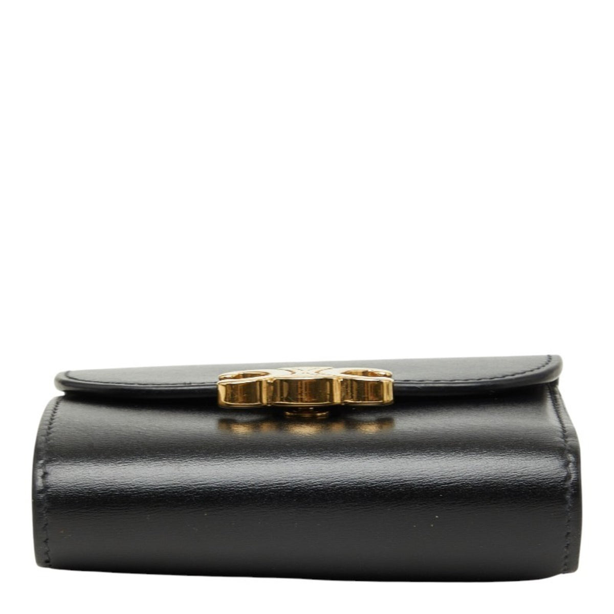 Celine Black Leather Wallet (Tri-Fold) (Pre-Owned)