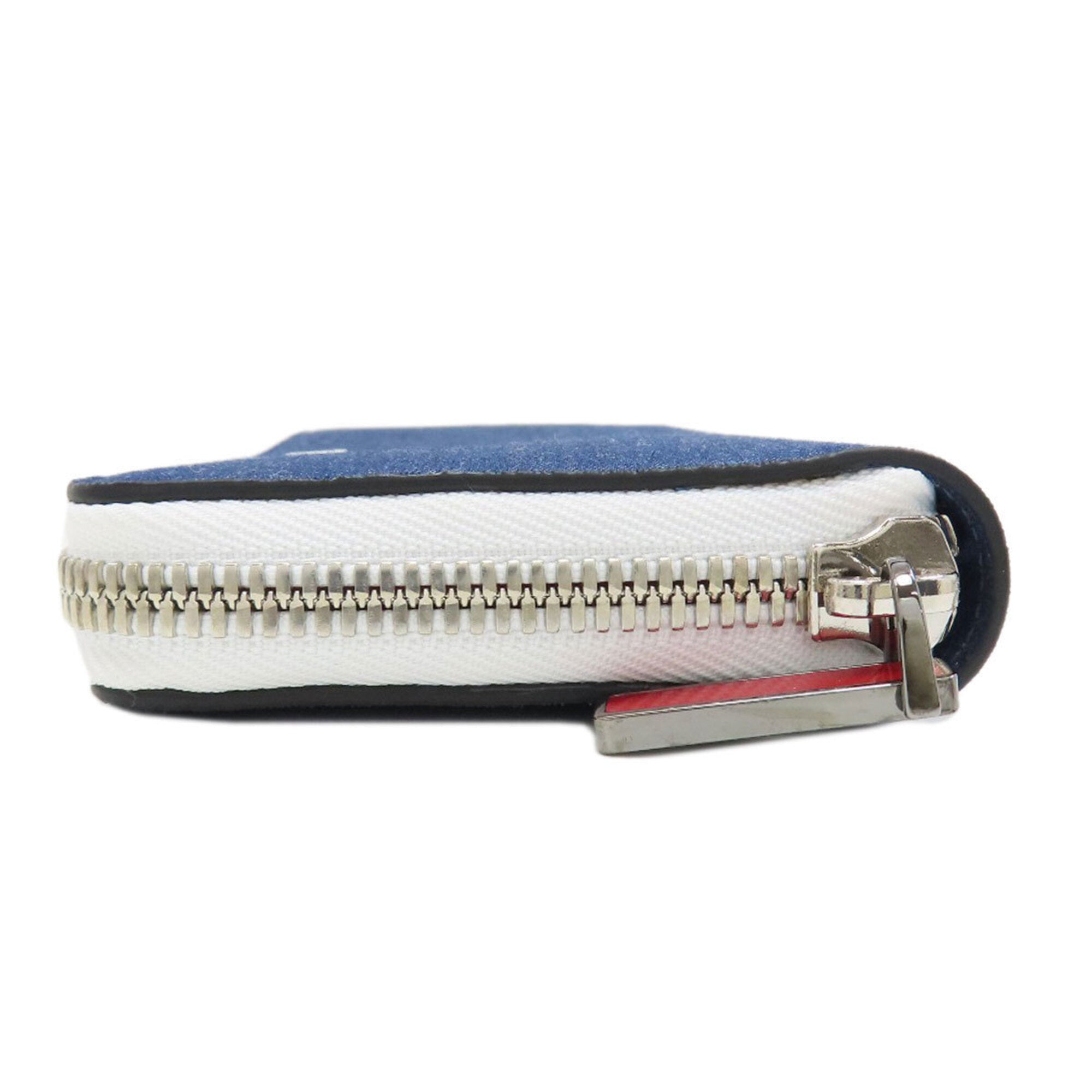 Christian Louboutin Blue Denim Long Wallet (Bi-Fold) (Pre-Owned)
