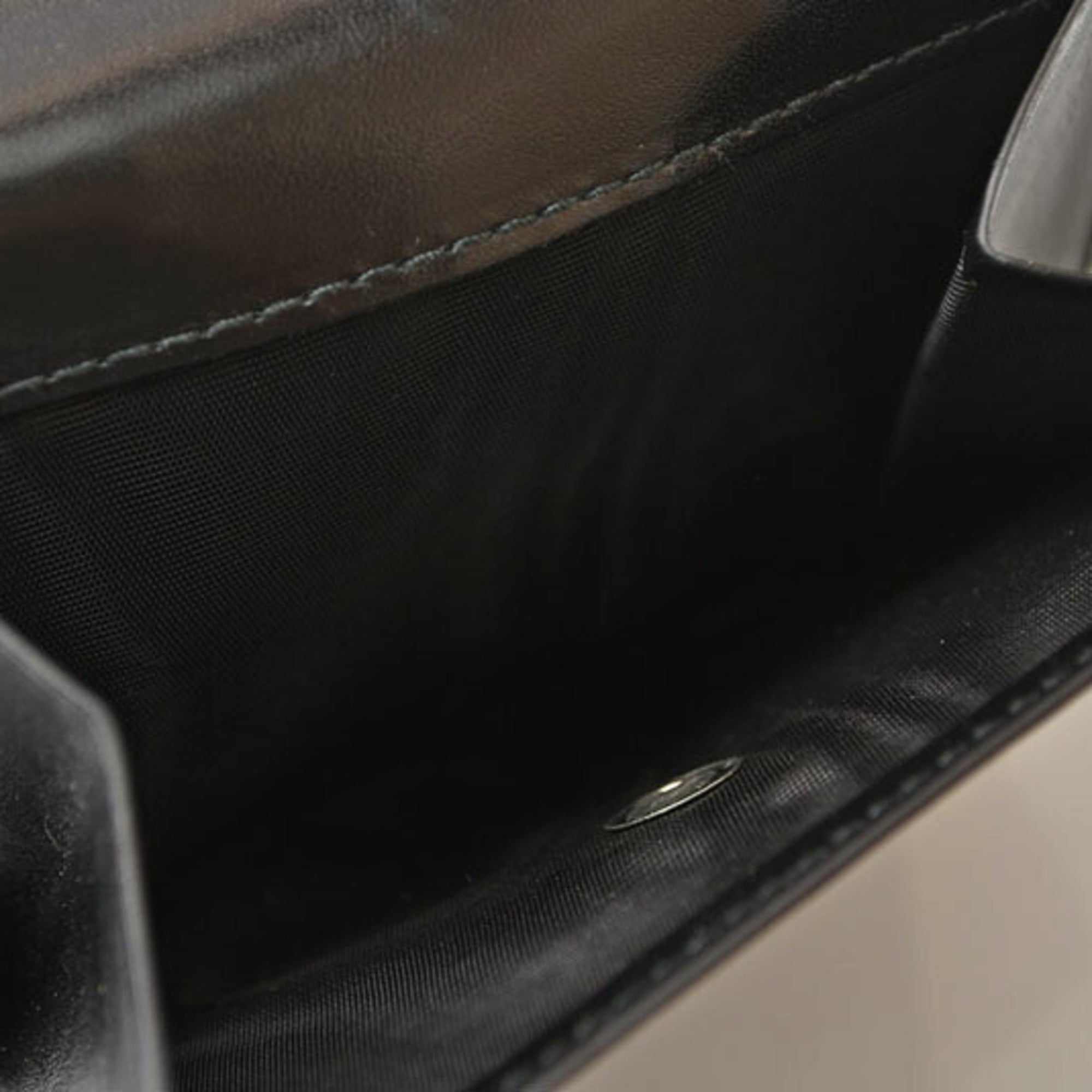 Prada Black Nero Leather Wallet (Tri-Fold) (Pre-Owned)