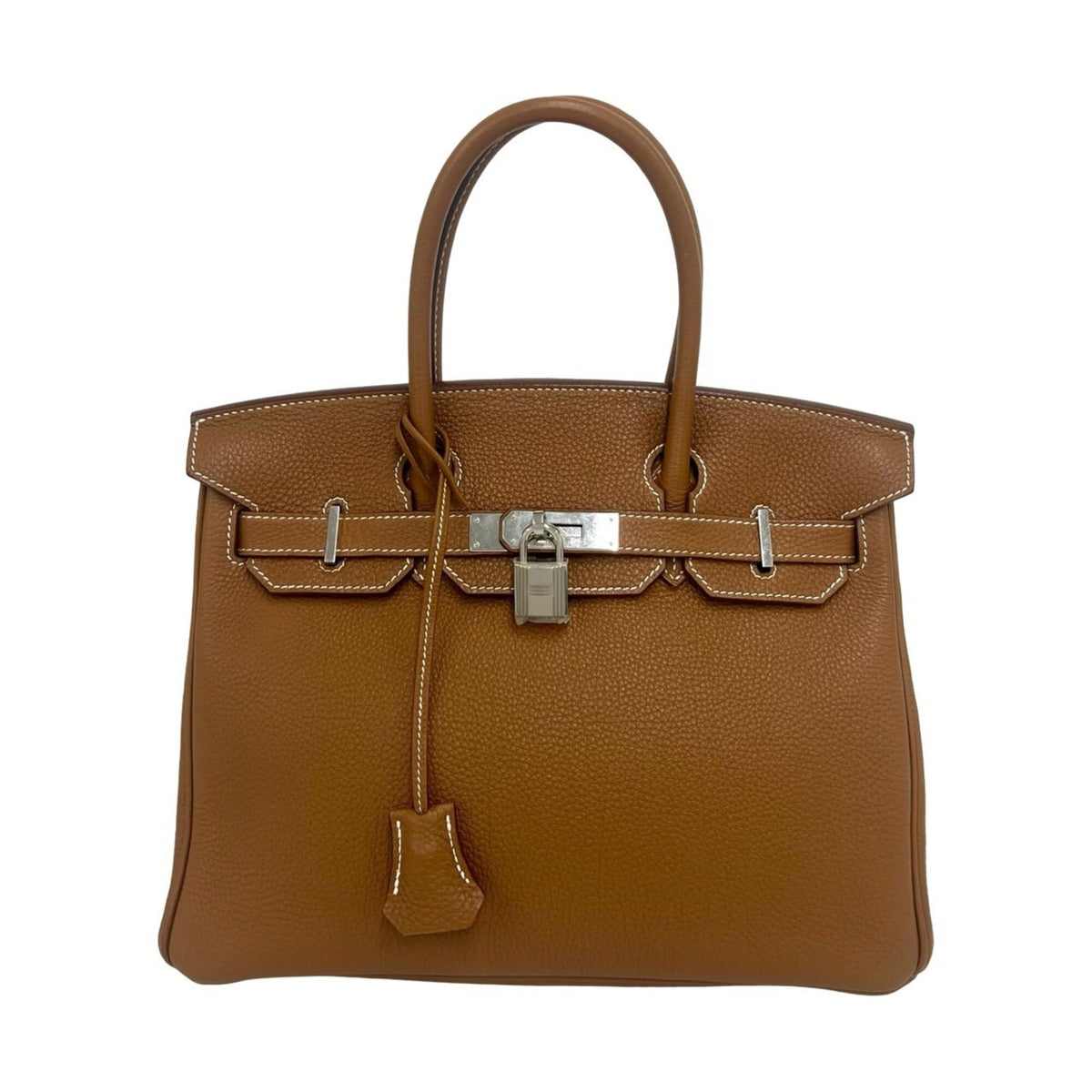 Hermes Brown Togo Leather Handbag (Pre-Owned)