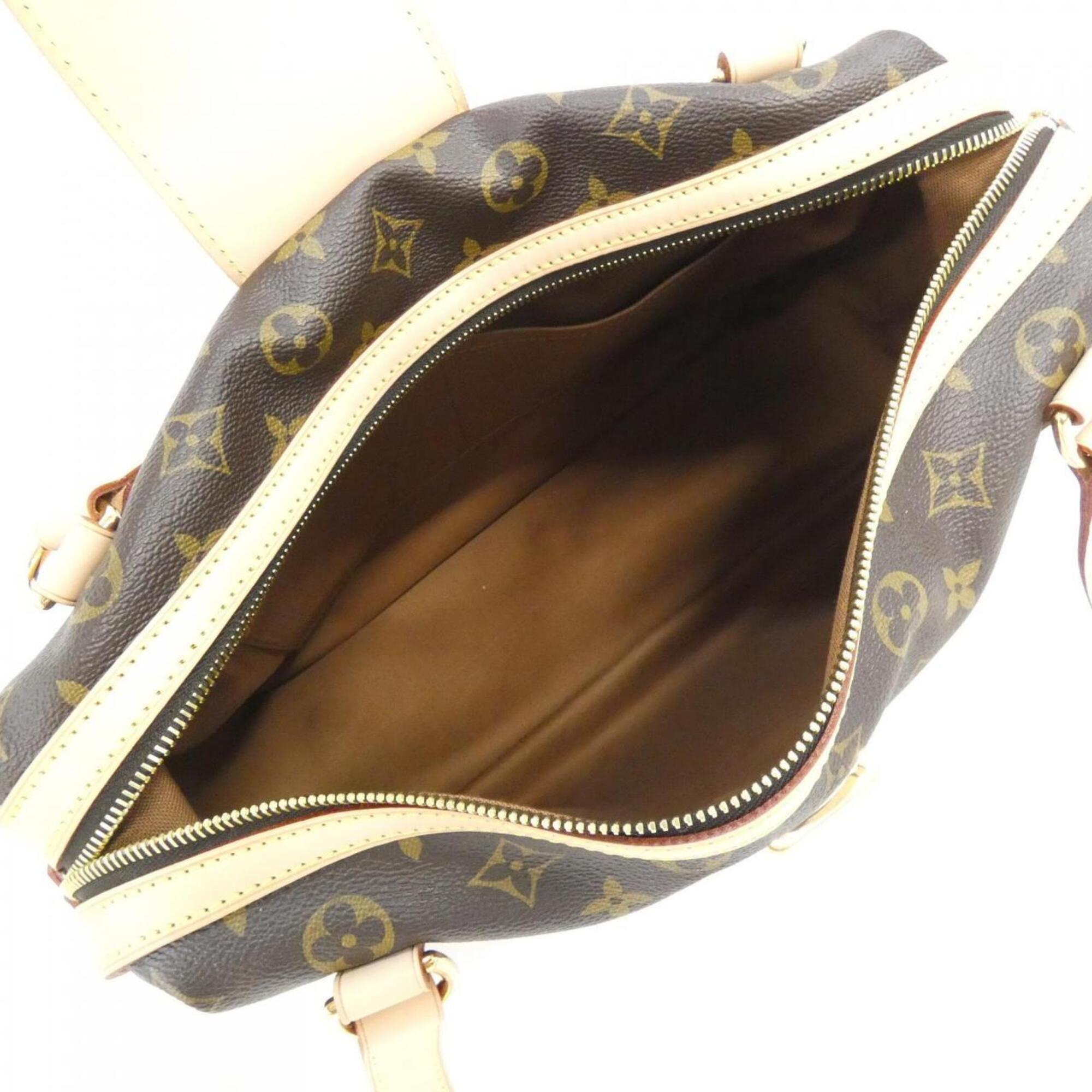Louis Vuitton Marron Coated Canvas Shoulder Bag (Pre-Owned)