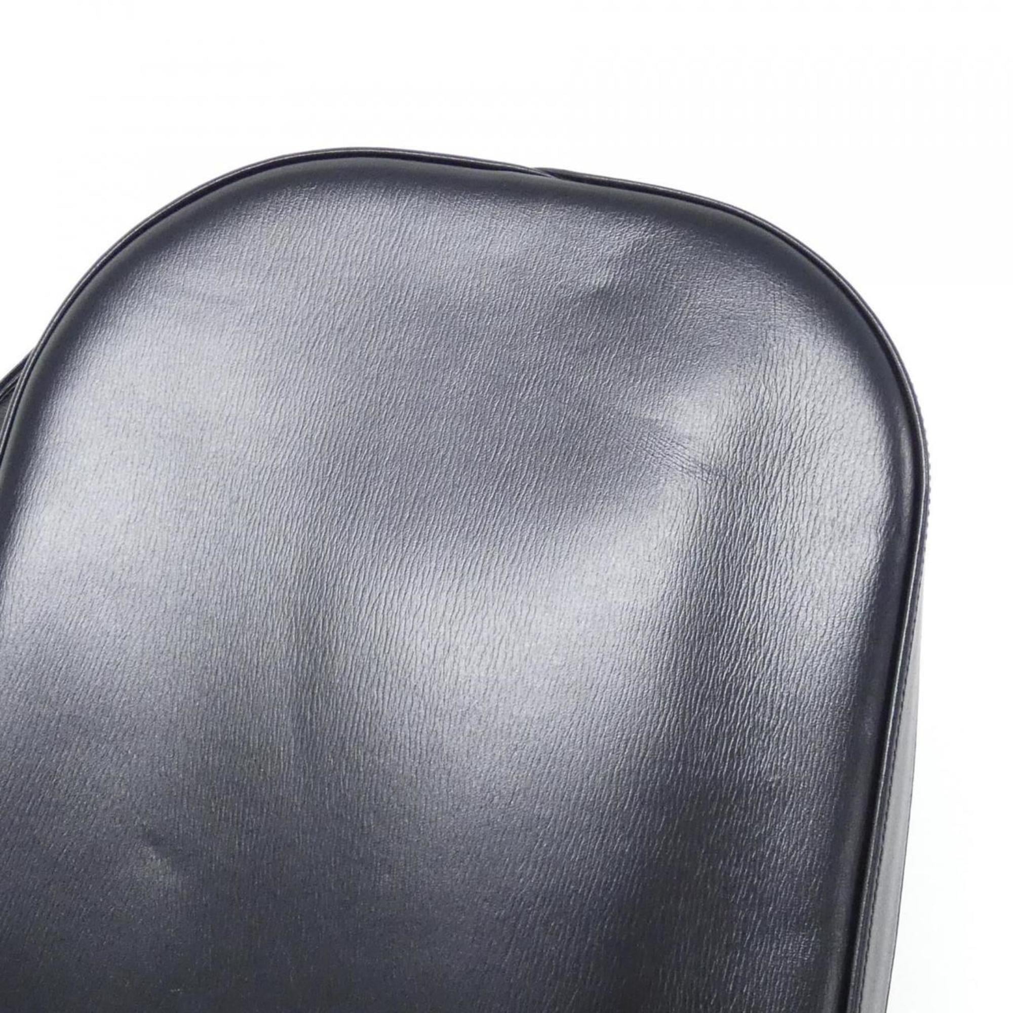 Cartier Navy Leather Shoulder Bag (Pre-Owned)
