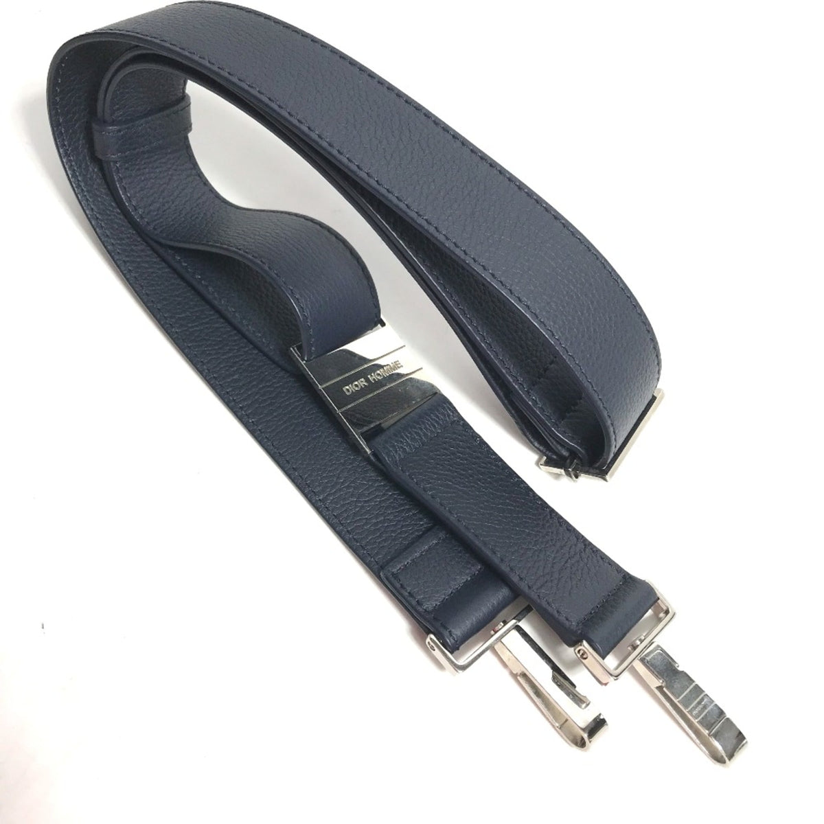 Dior Homme Navy Leather Briefcase (Pre-Owned)