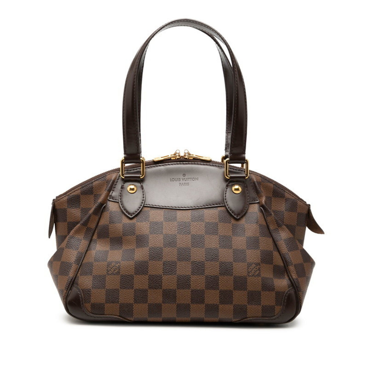 Louis Vuitton Brown Pvc Leather Handbag (Pre-Owned)