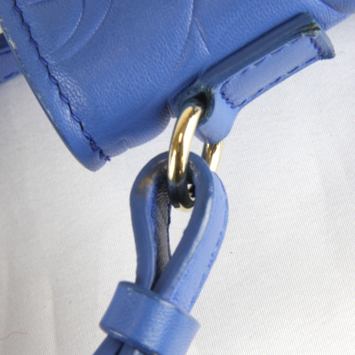 Salvatore Ferragamo Blue Leather Tote Bag (Pre-Owned)