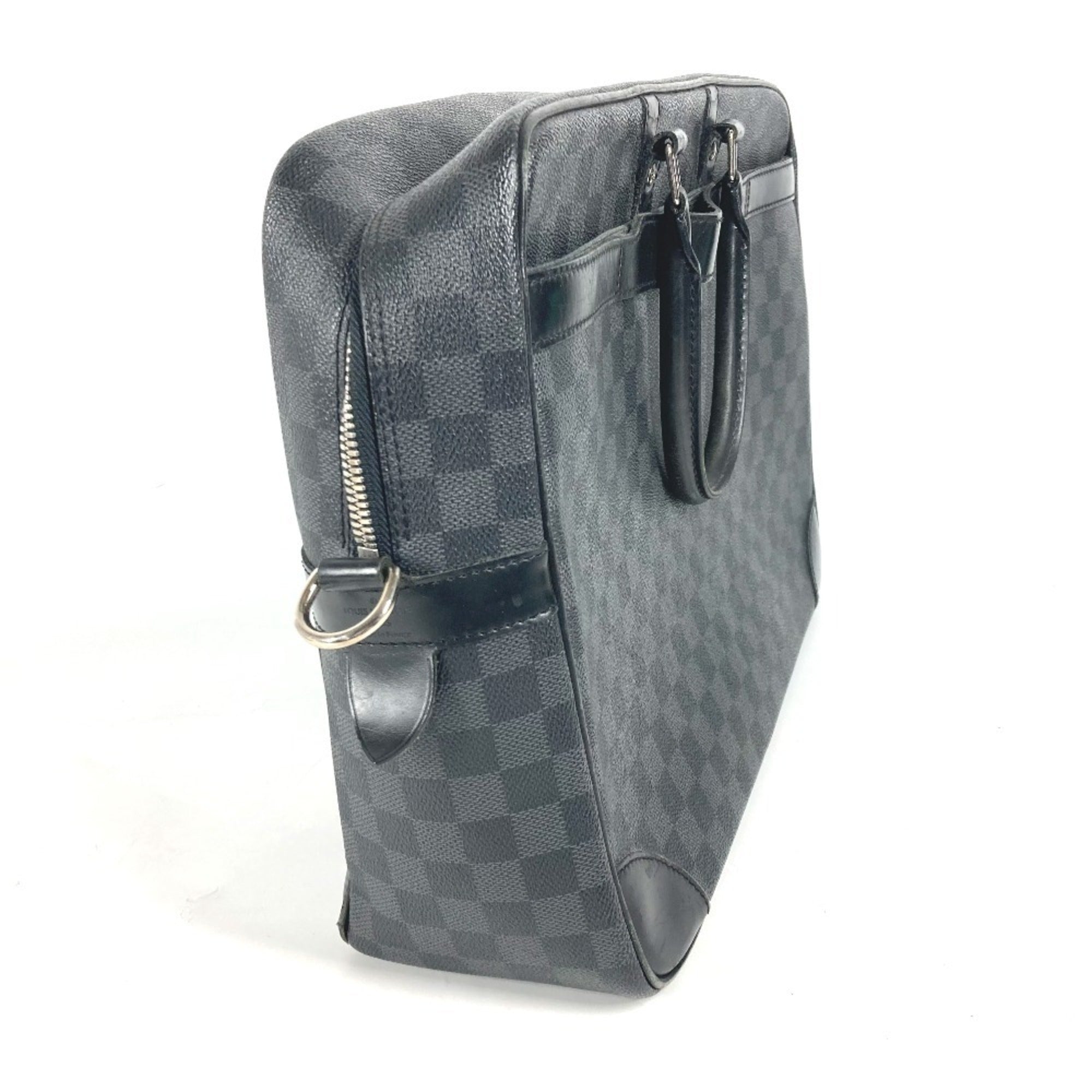 Louis Vuitton Black Damier Graphite Handbag Tote Bag (Pre-Owned)