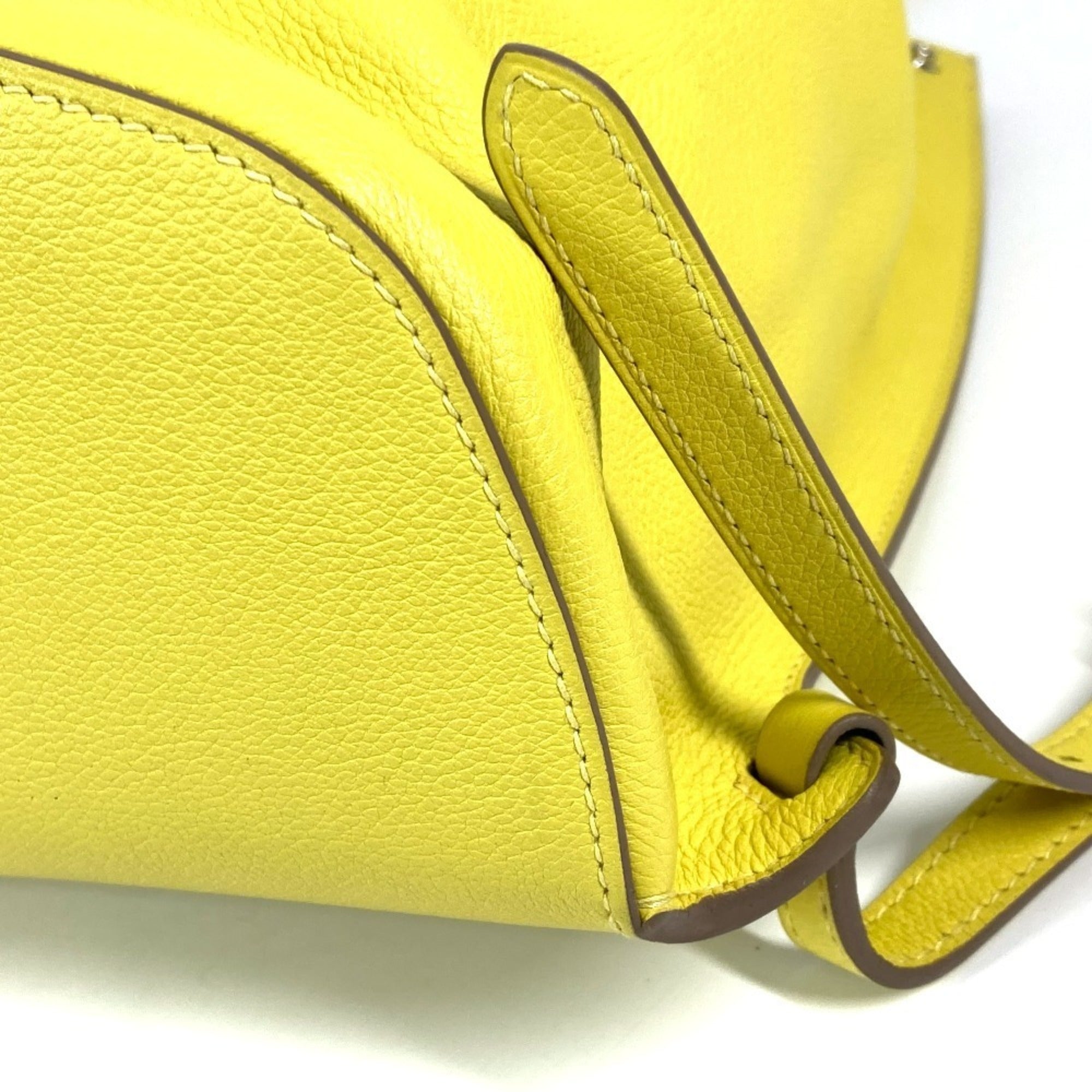 Hermes Yellow Leather Backpack (Pre-Owned)
