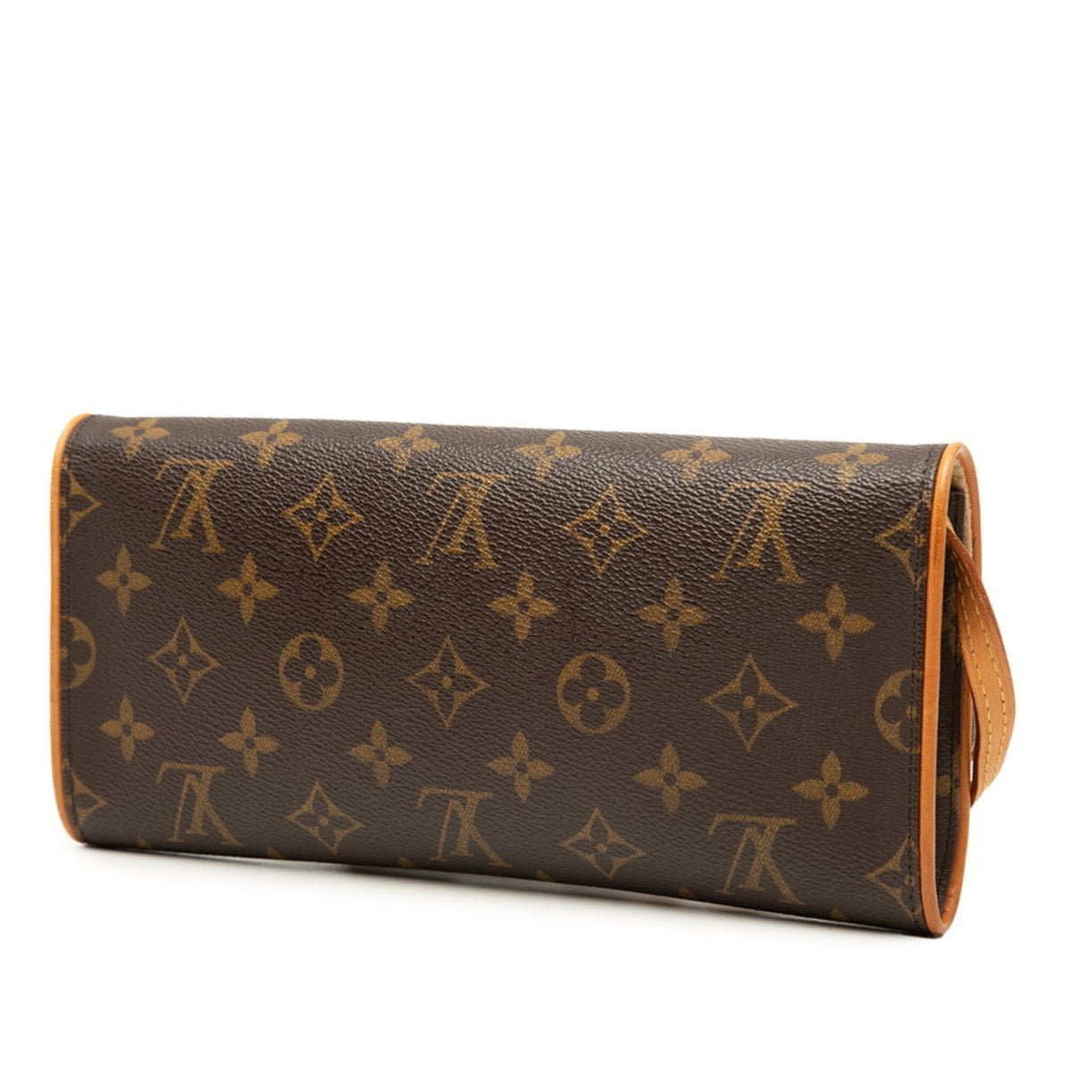 Louis Vuitton Monogram Brown Pvc Leather Pochette Shoulder Bag (Pre-Owned)