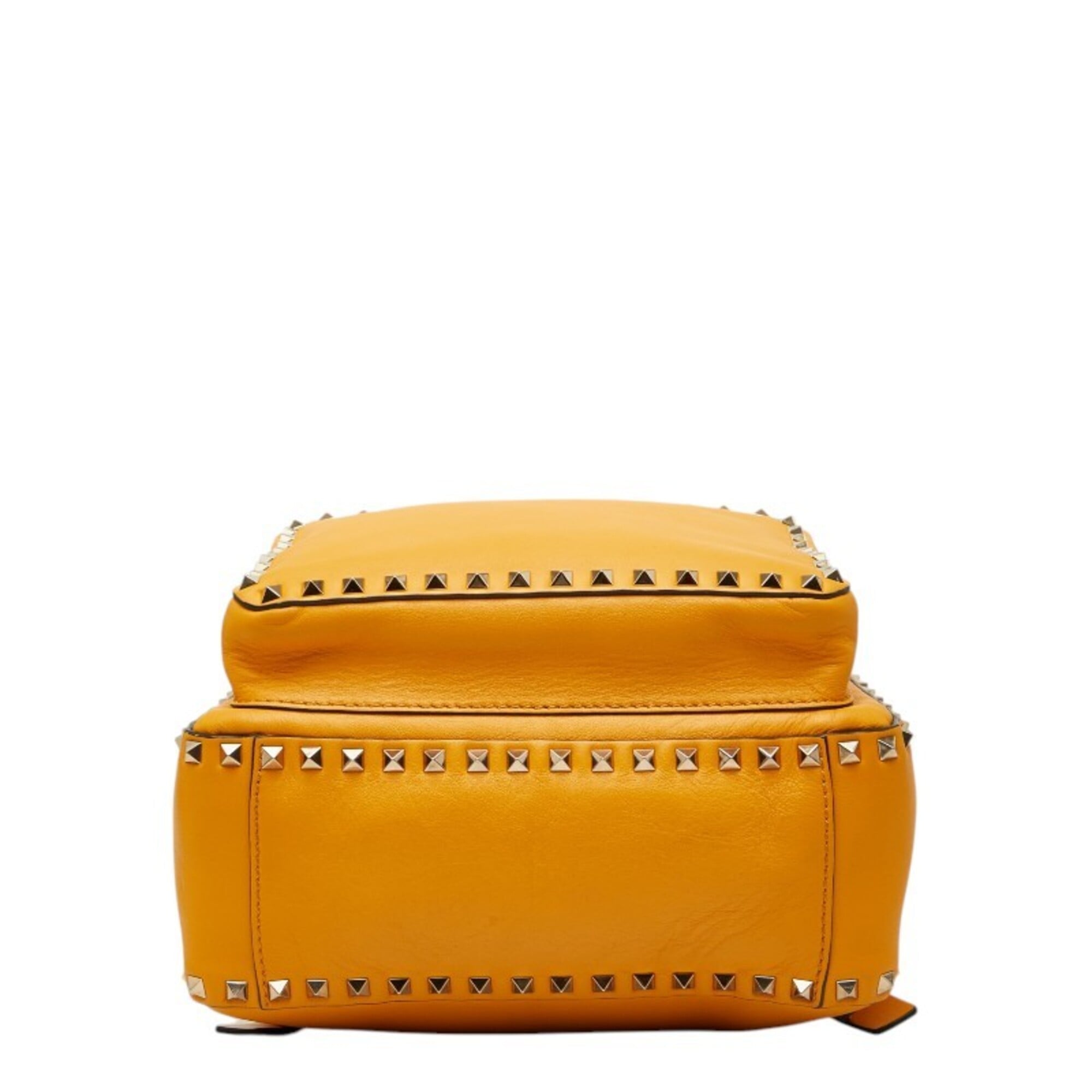 Valentino Yellow Gold Leather Backpack (Pre-Owned)