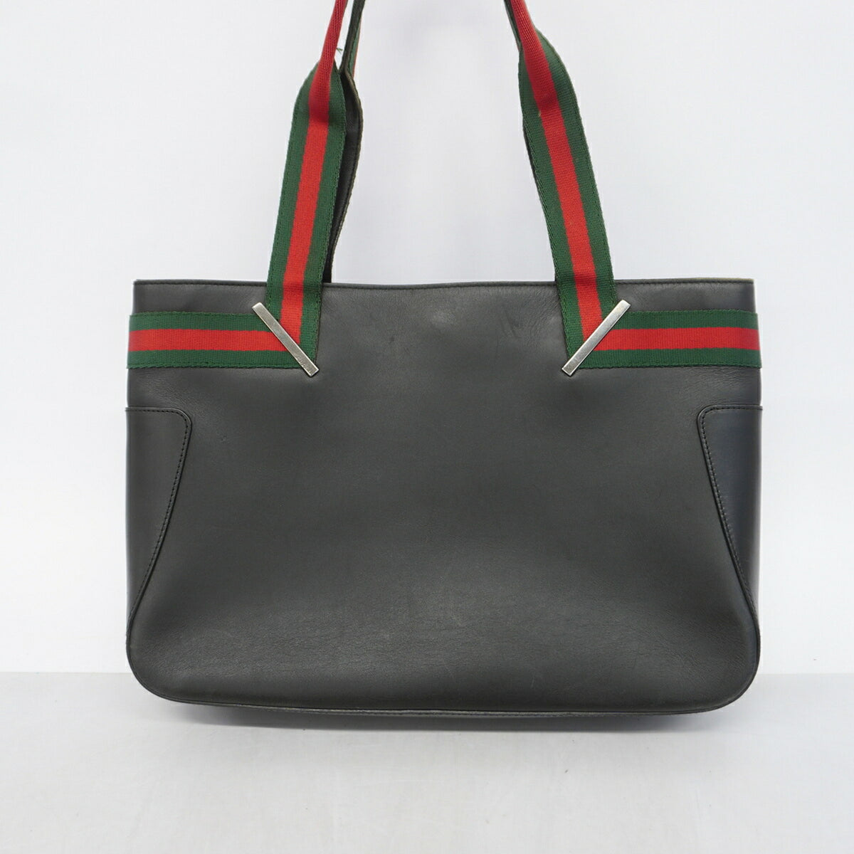 Gucci Black Leather Tote Bag (Pre-Owned)