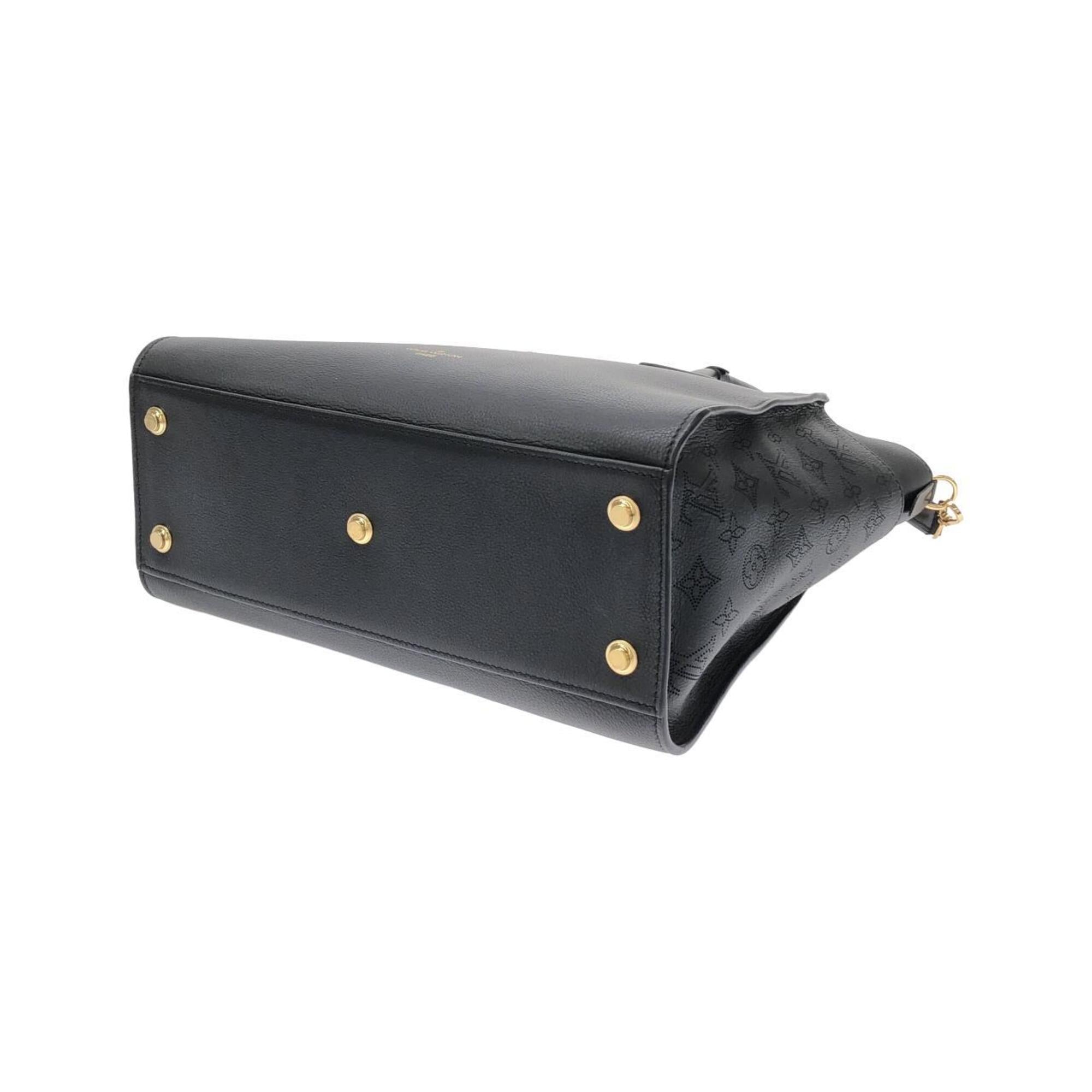 Louis Vuitton Black Leather Handbag (Pre-Owned)