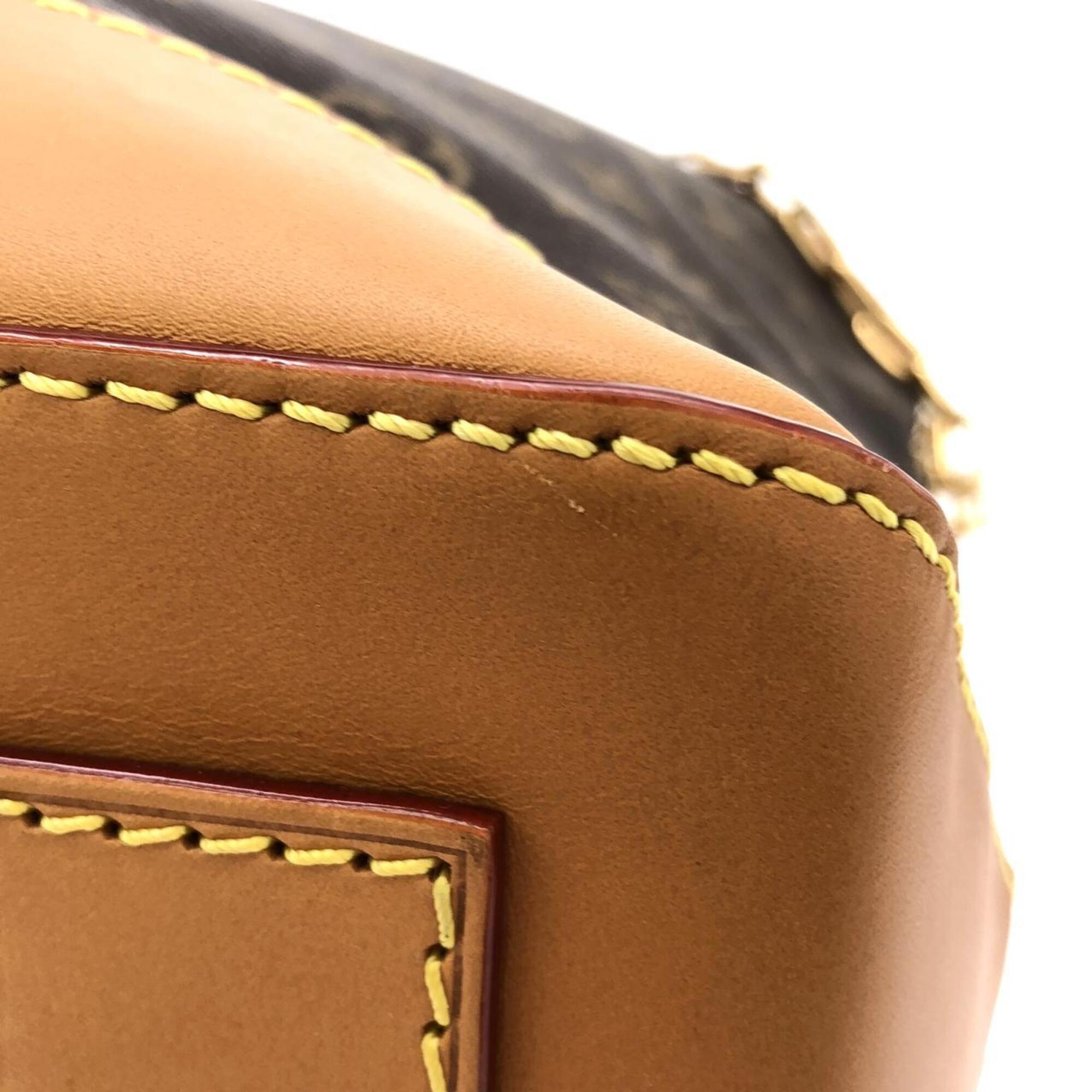 Louis Vuitton Marron Coated Canvas Handbag (Pre-Owned)