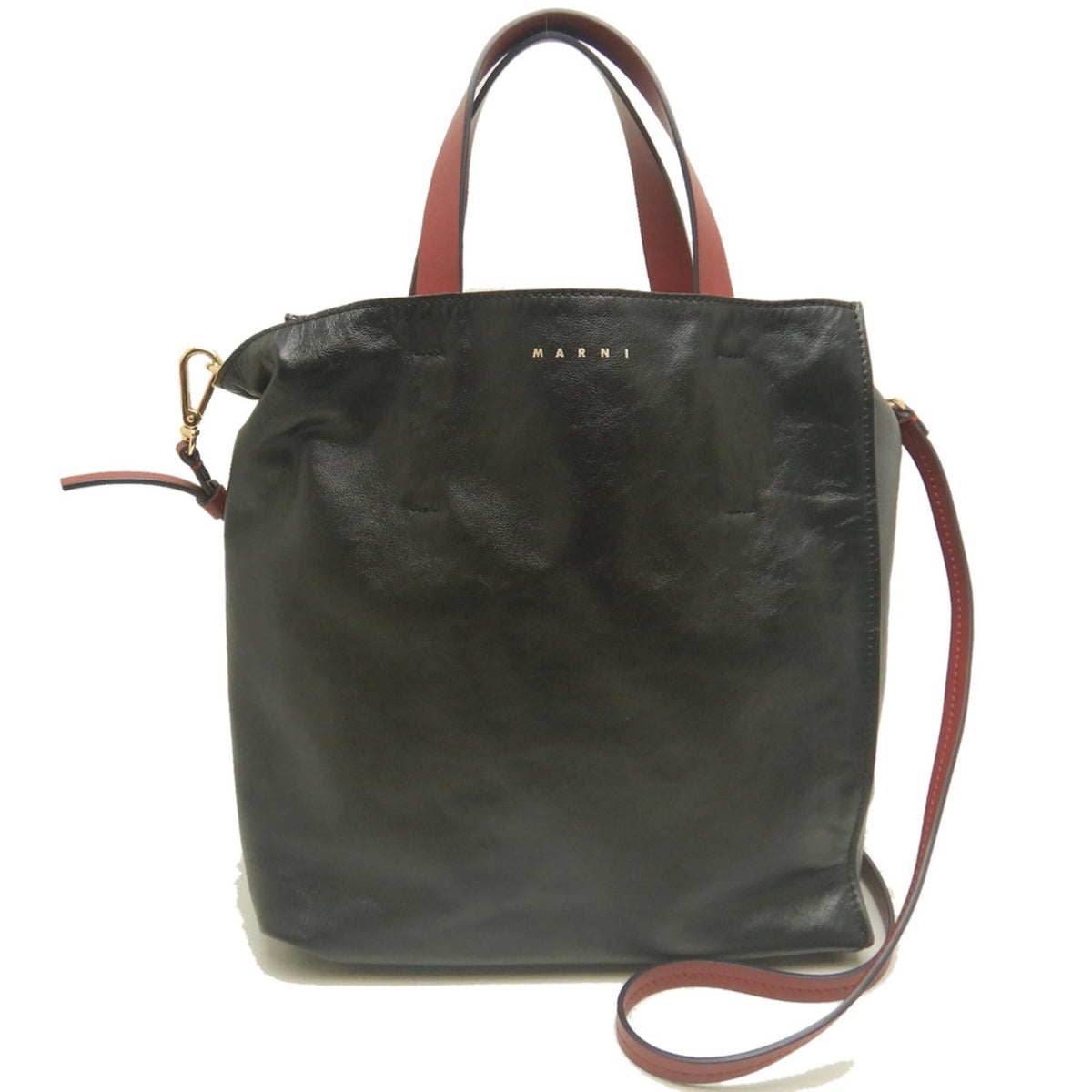 Marni Black Gray Tote Bag (Pre-Owned)