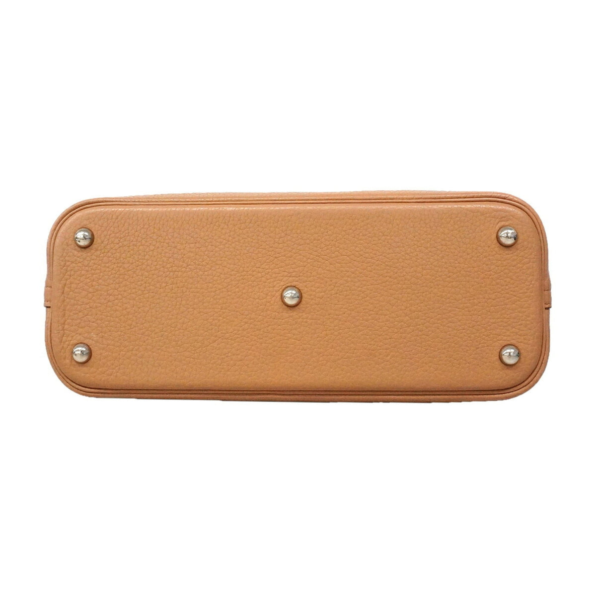 Hermes Beige Taurillon Clemence Leather Handbag (Pre-Owned)