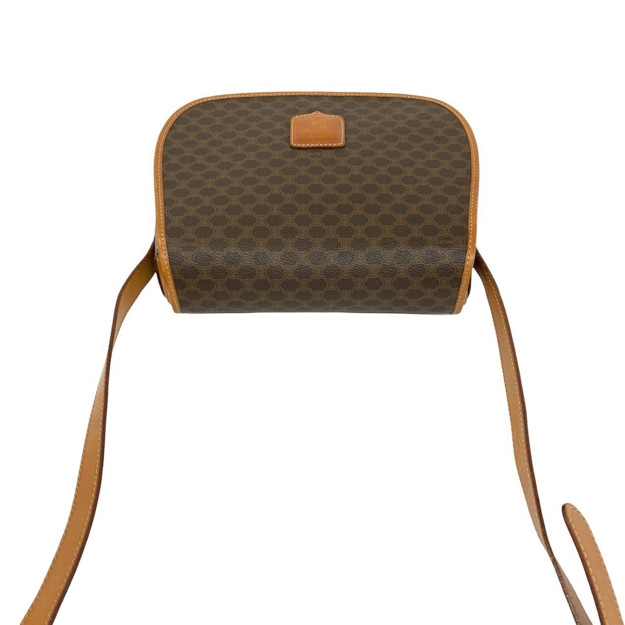 Celine Brown Leather Pvc Shoulder Bag (Pre-Owned)