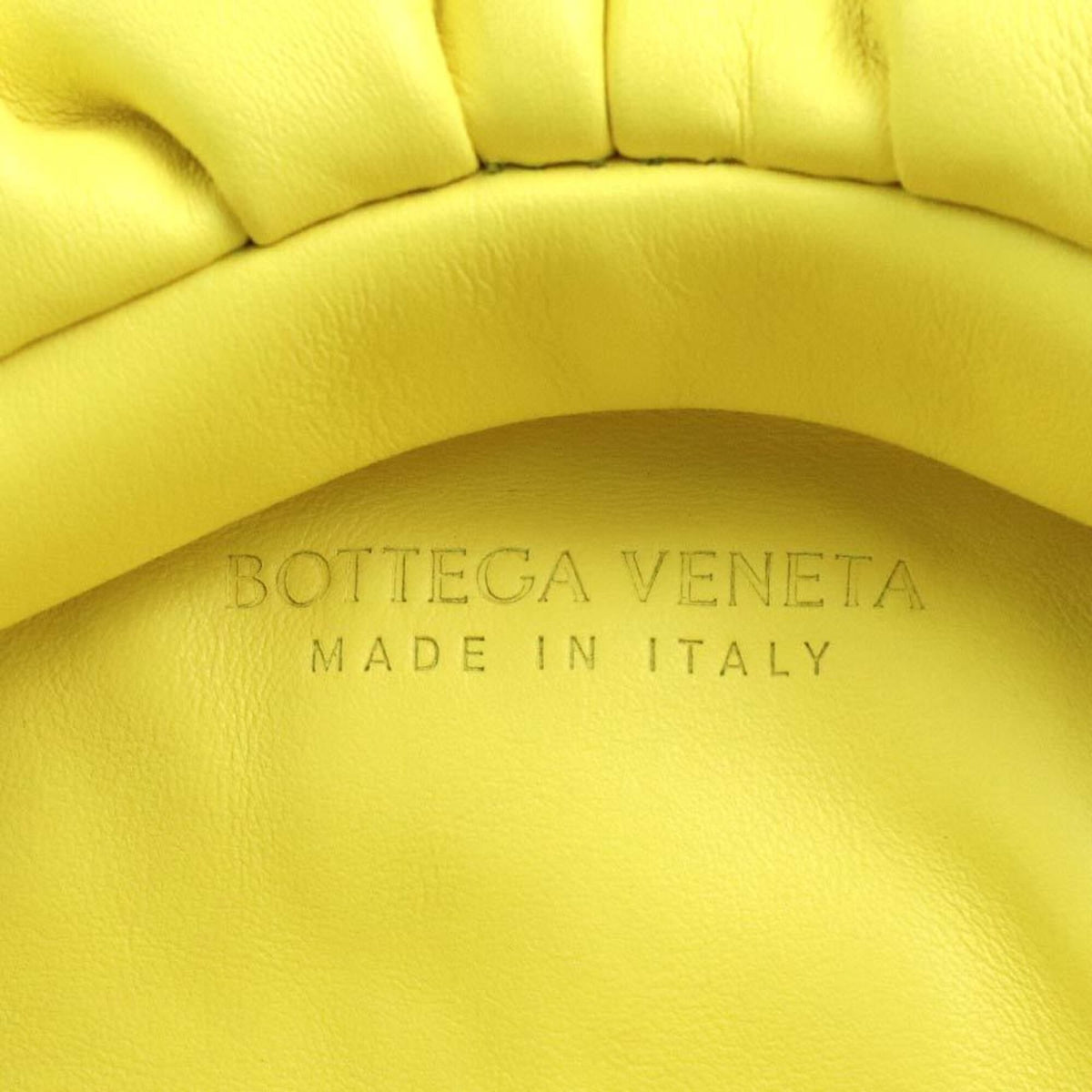Bottega Veneta Yellow Leather Handbag Shoulder Bag (Pre-Owned)