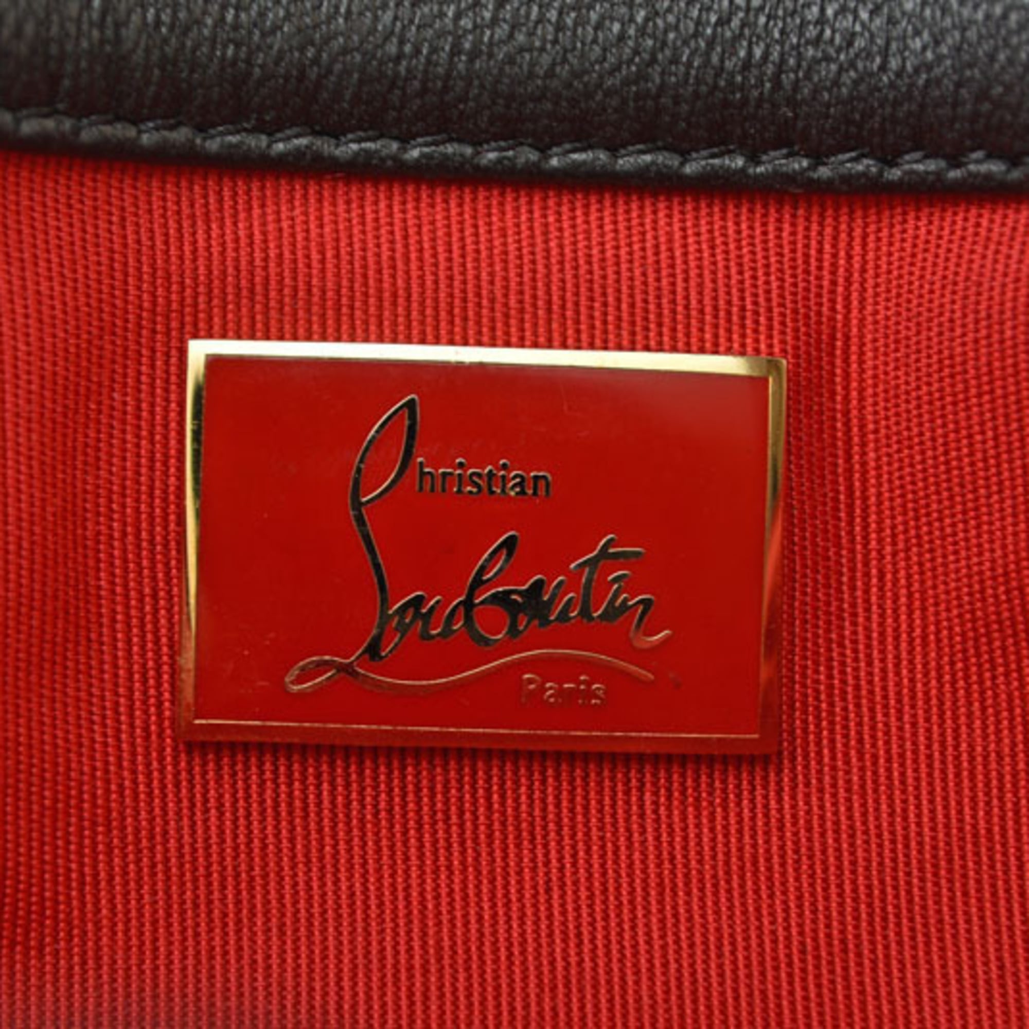 Christian Louboutin Black Leather Shoulder Bag (Pre-Owned)