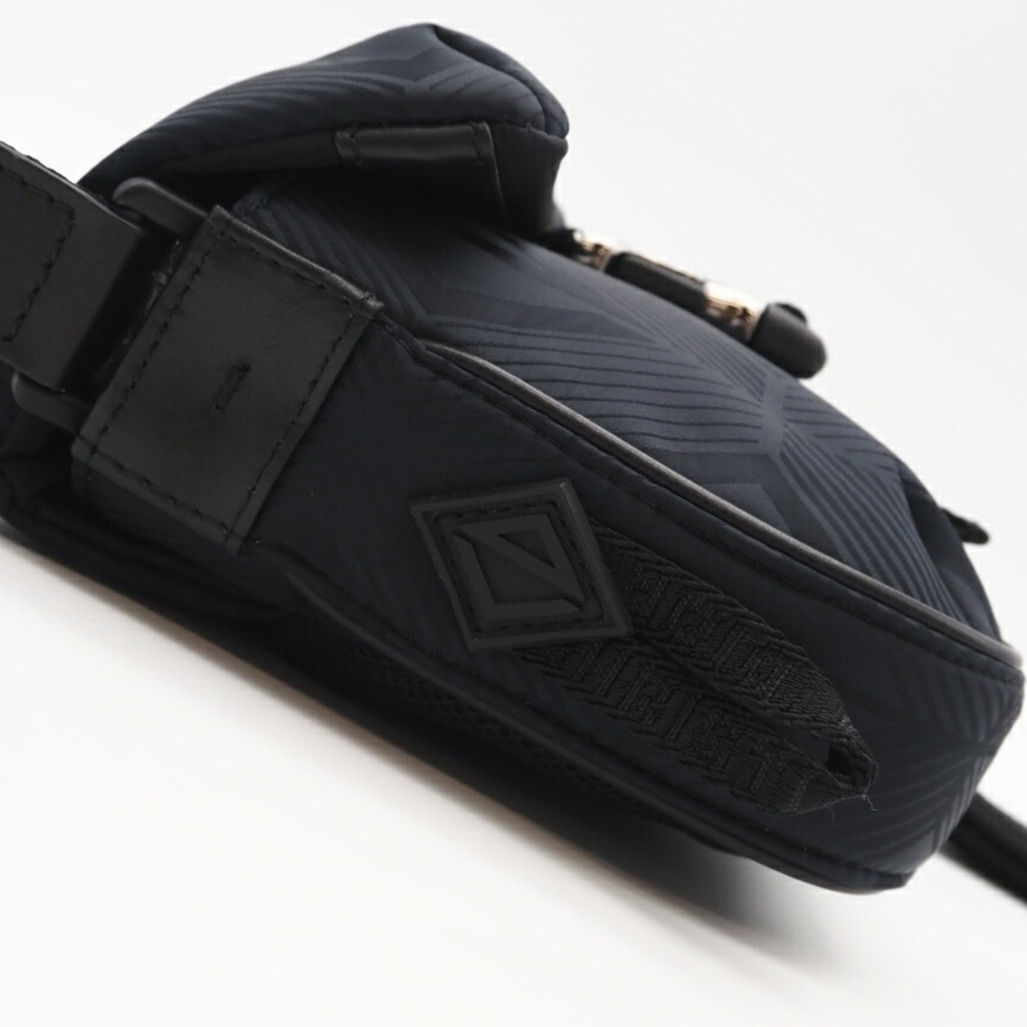 Christian Dior Navy Coated Canvas Shoulder Bag (Pre-Owned)