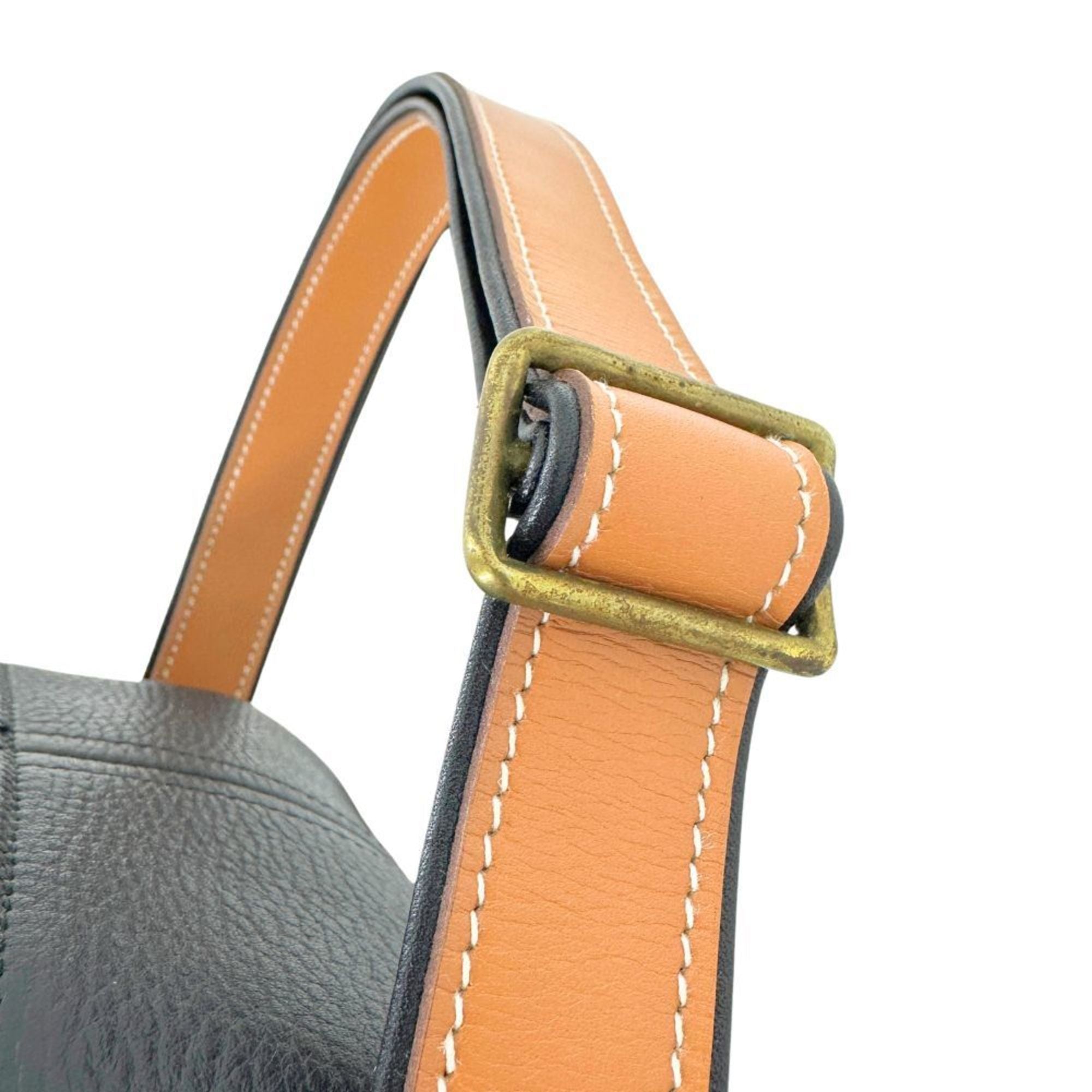 Hermes Black Brown Ardennes Leather Shoulder Bag (Pre-Owned)